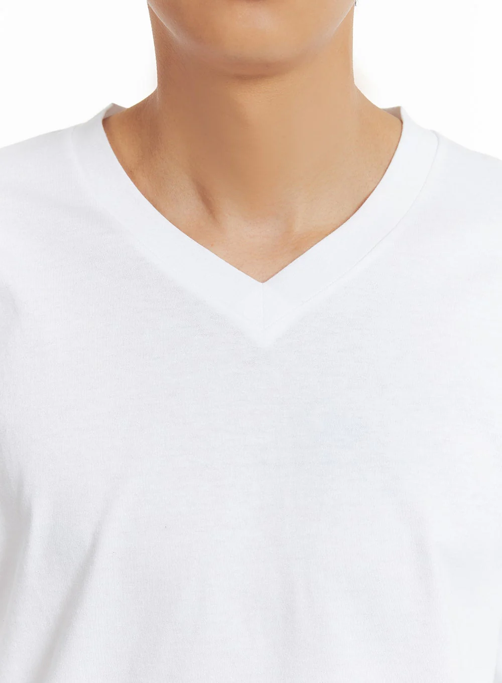 Men's Basic V-Neck Long Sleeve T-Shirt IA401 - Image 2