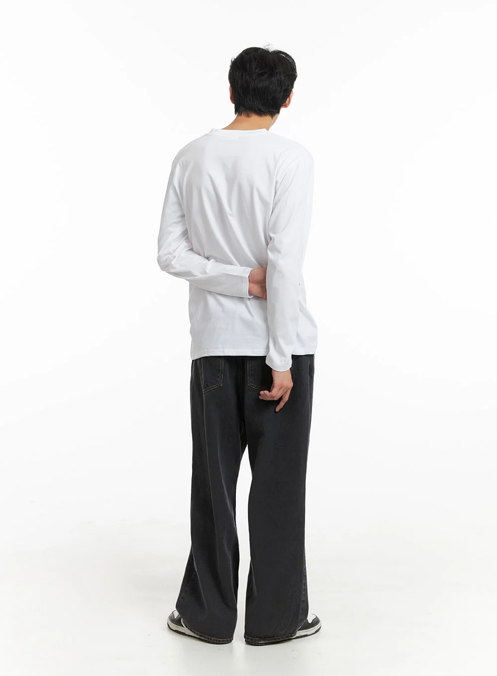 Men's Basic V-Neck Long Sleeve T-Shirt IA401 - Image 7