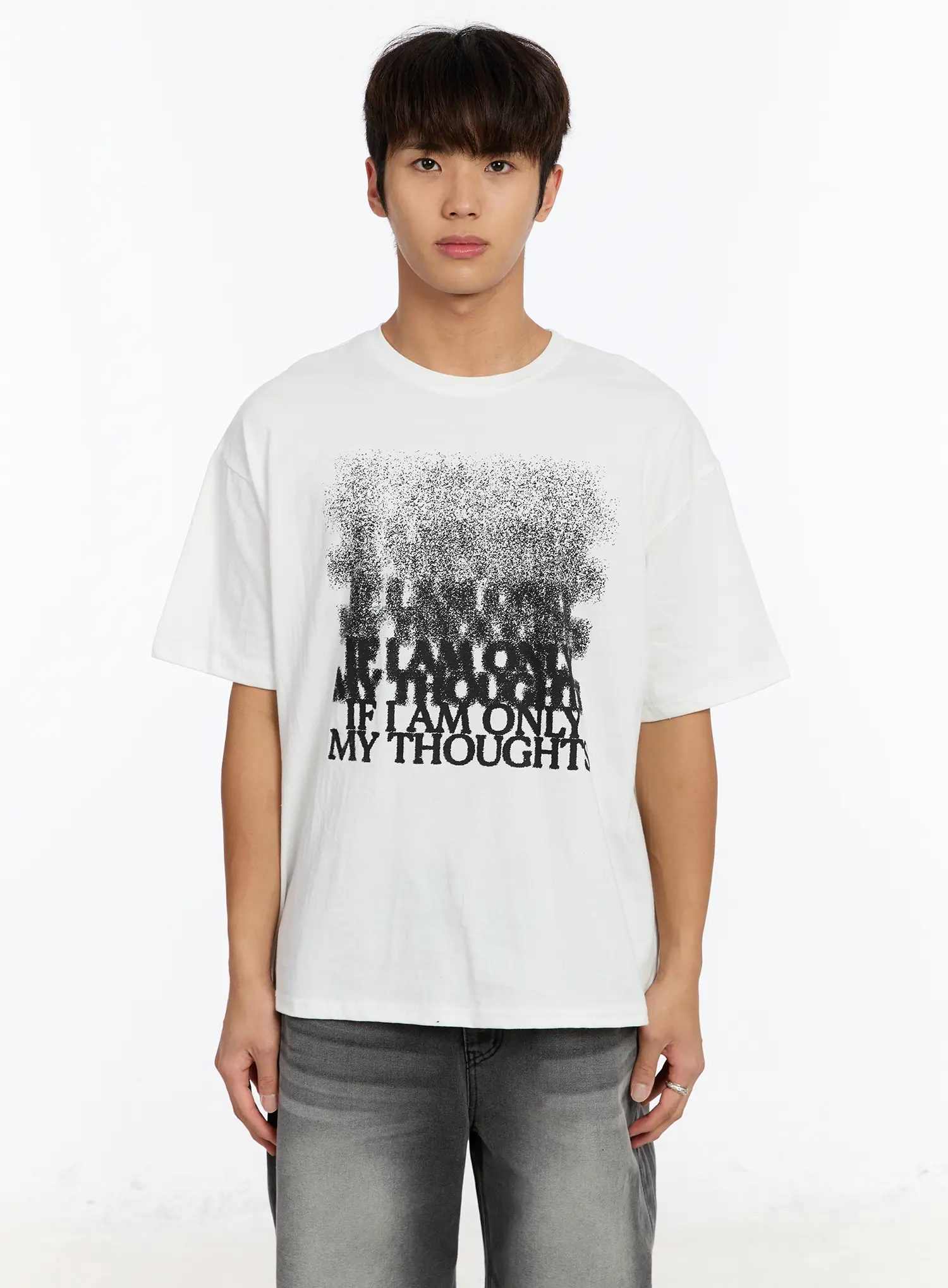 Men's Black Graphic T-Shirt IM530 - Image 10