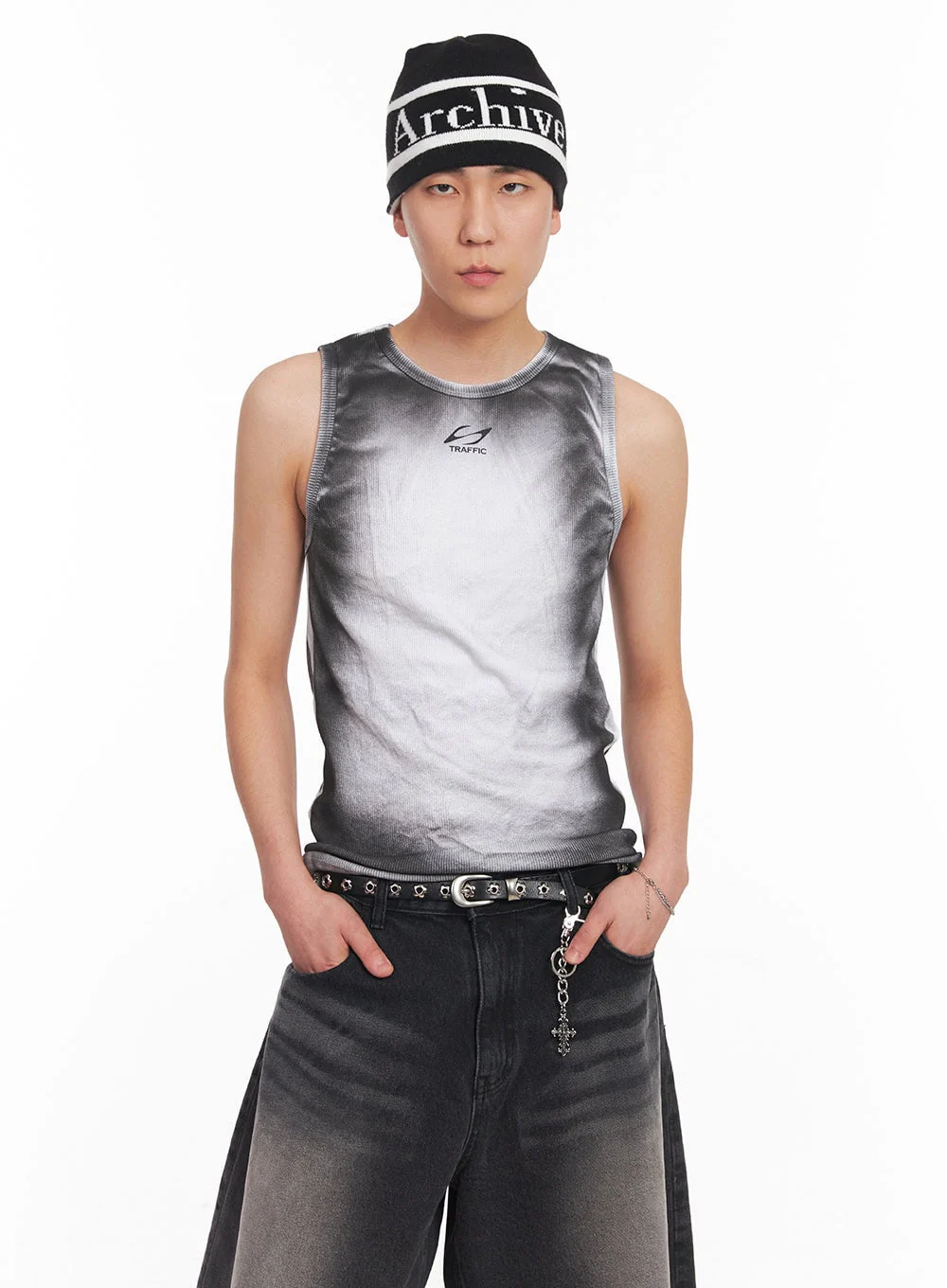 Men's Bold Pendant Keychain IY505 - Image 4