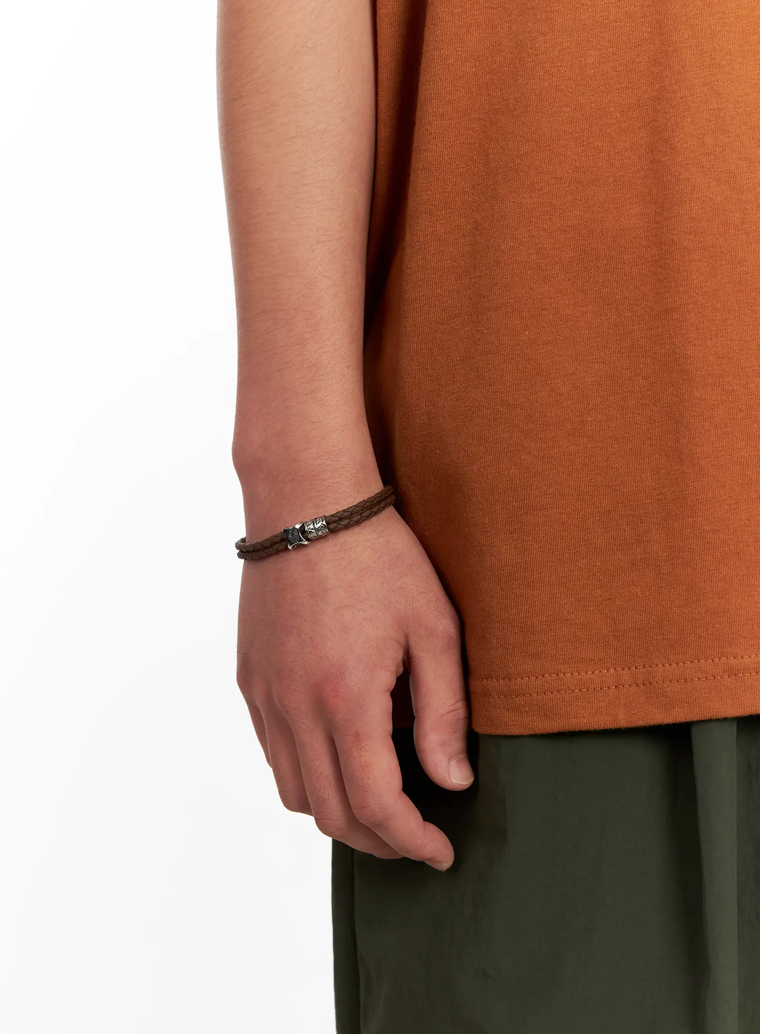 Men's Braided Bracelet IL518 - Image 2