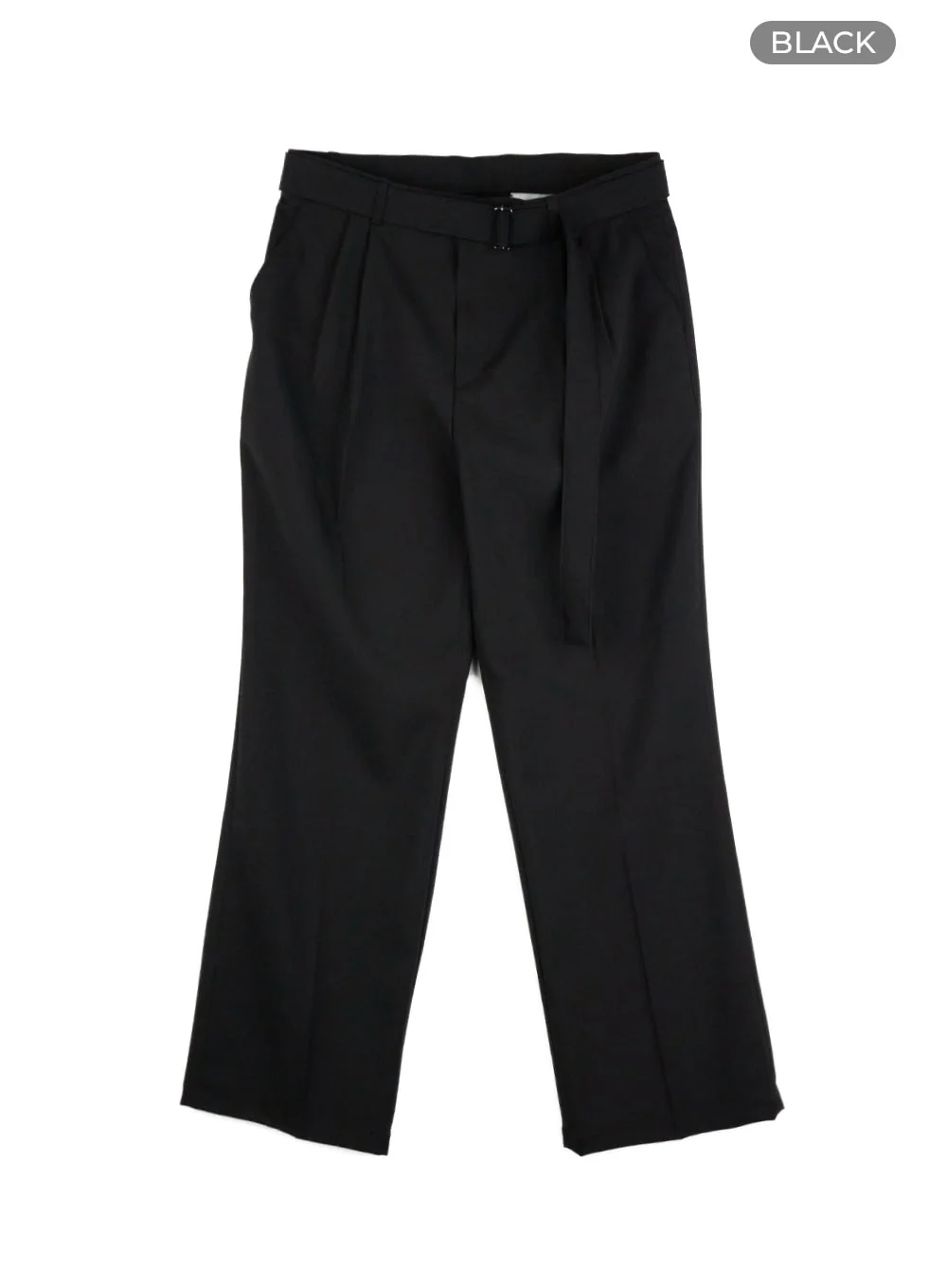 Men's Buckle-Waist Wide Fit Pants IL412 - Image 12