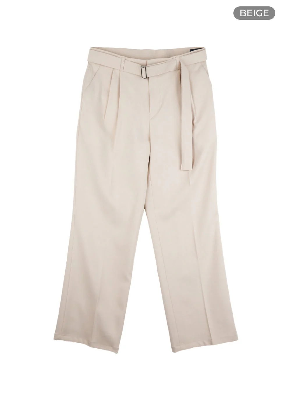Men's Buckle-Waist Wide Fit Pants IL412 - Image 9