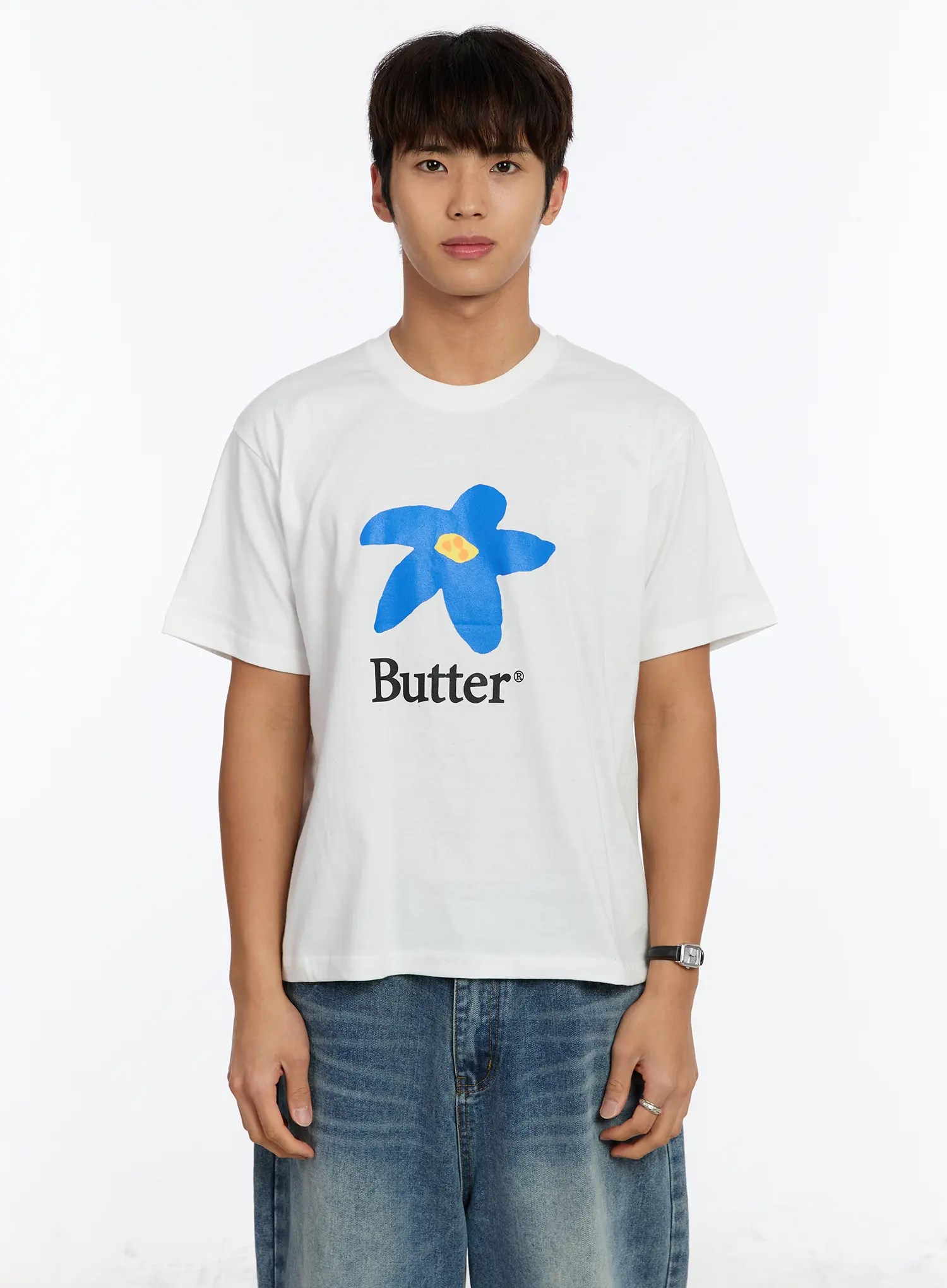 Men's Butter Flower Graphic T-Shirt IM530 - Image 10