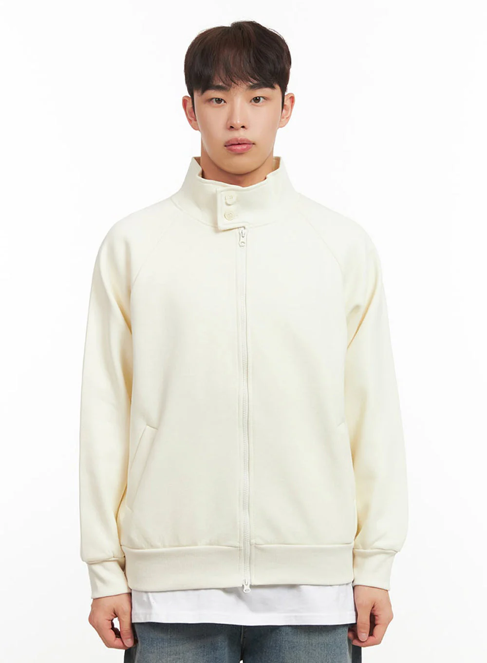 Men's Button-Neck Zip-Up Jacket IF517 - Image 11