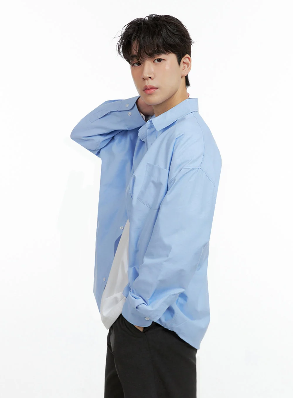Men's Buttoned Collar Shirt IN422 - Image 4