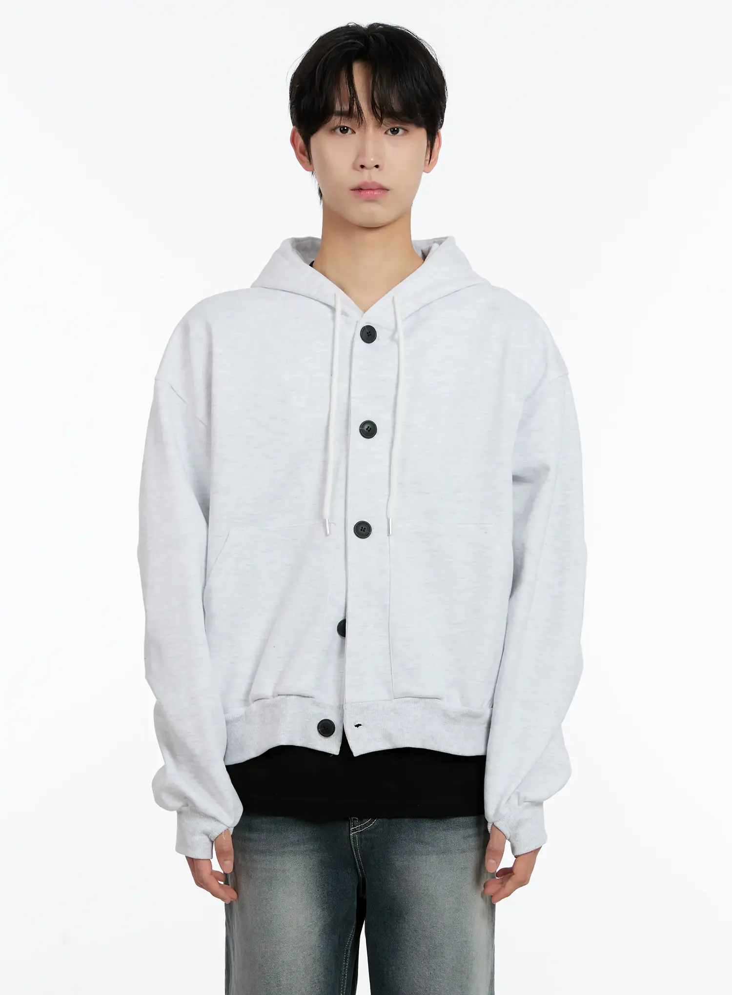 Men's Buttoned Hoodie ID502 - Image 10