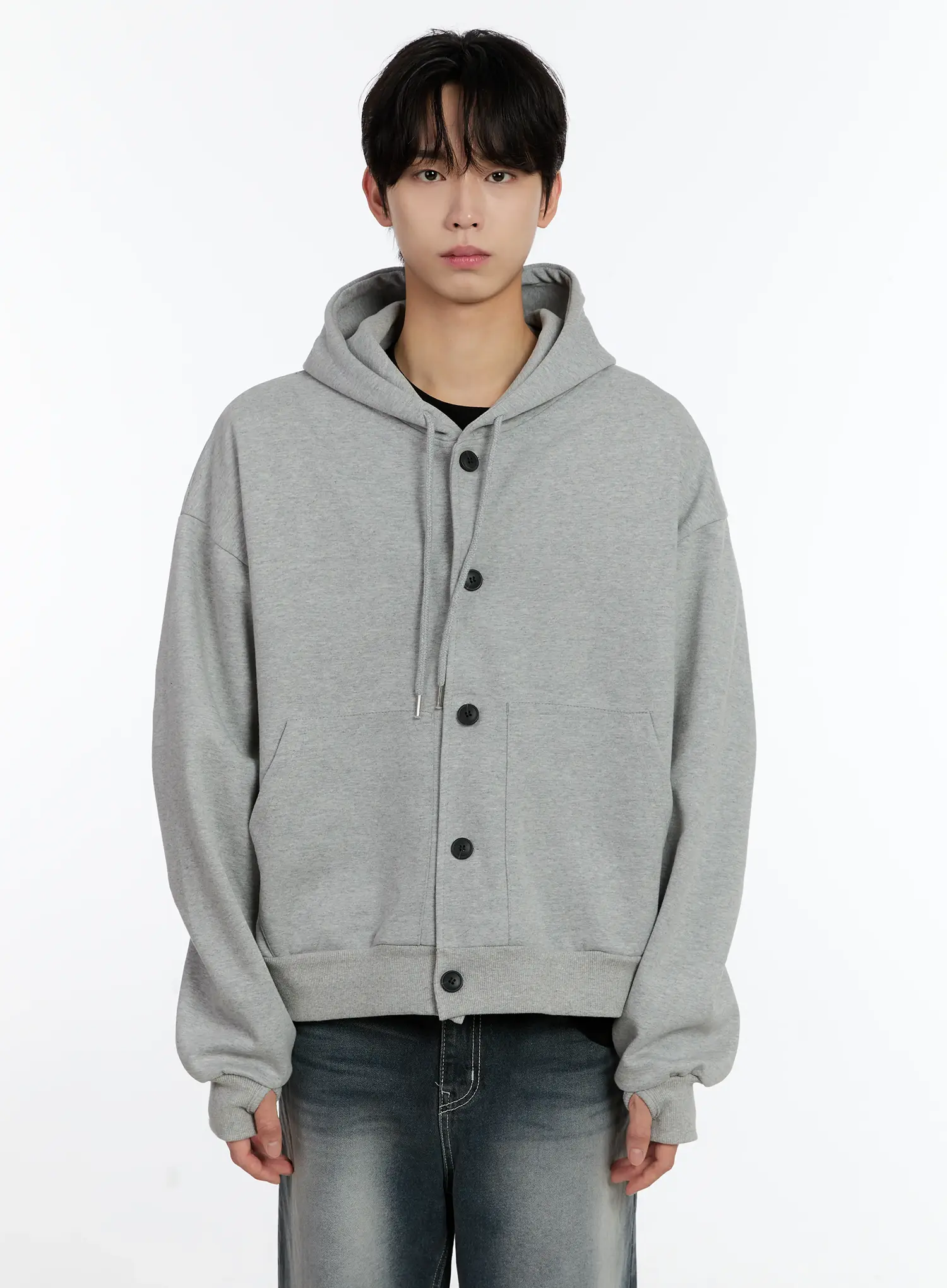 Men's Buttoned Hoodie ID502 - Image 13