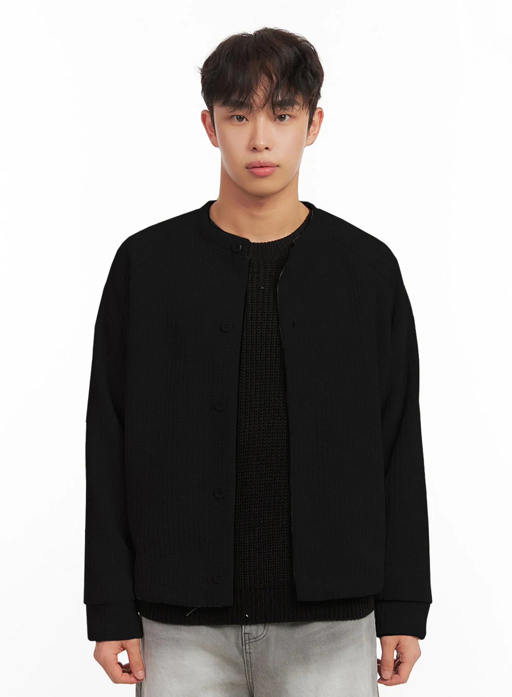 Men's Buttoned Knit Cardigan ID431 - Image 10