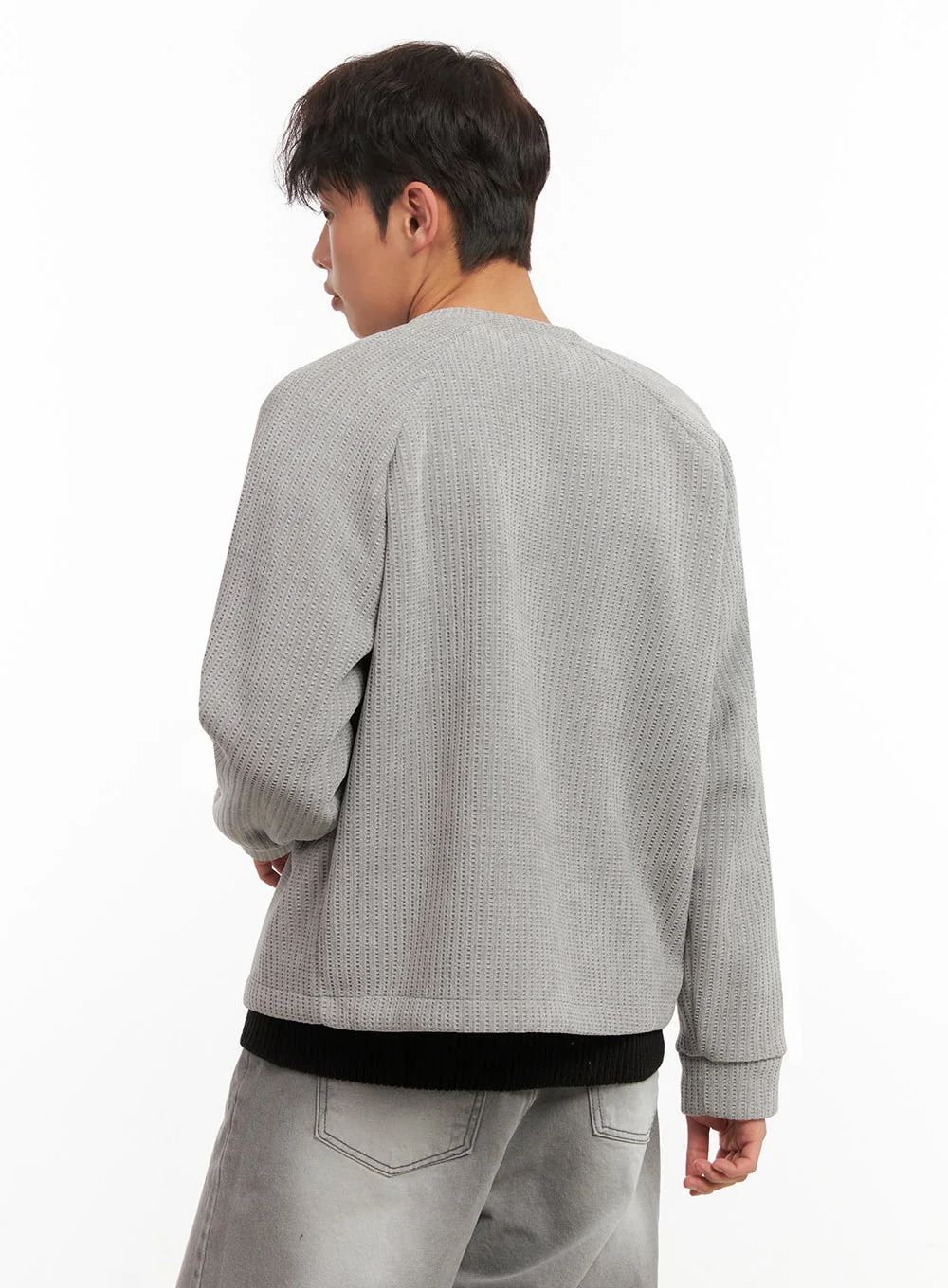 Men's Buttoned Knit Cardigan ID431 - Image 4
