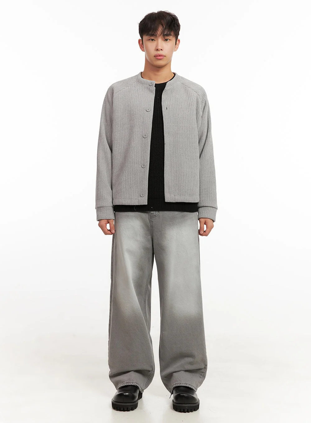 Men's Buttoned Knit Cardigan ID431 - Image 5