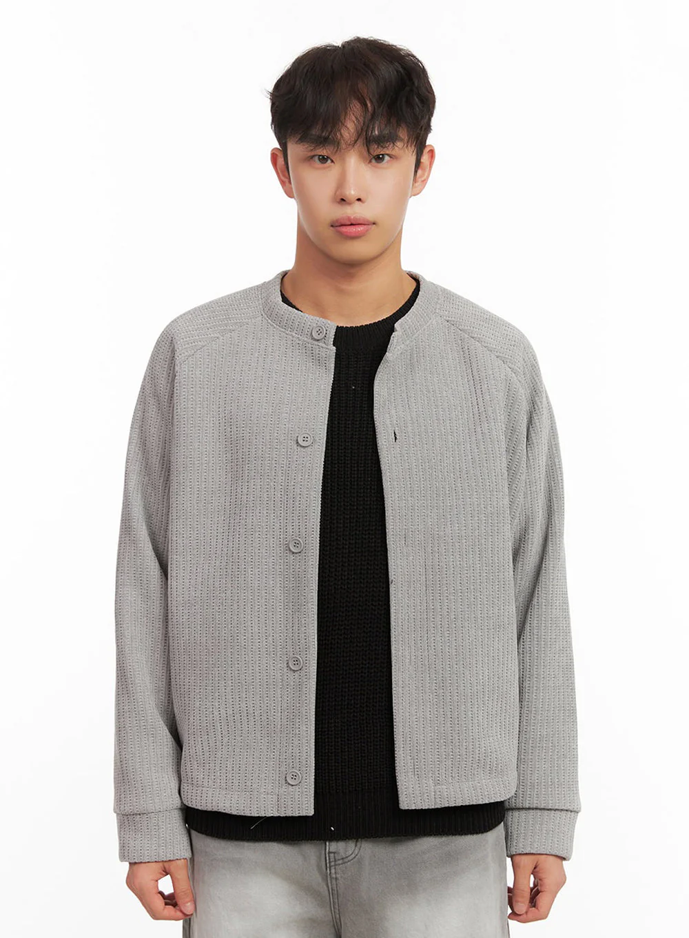 Men's Buttoned Knit Cardigan ID431 - Image 8