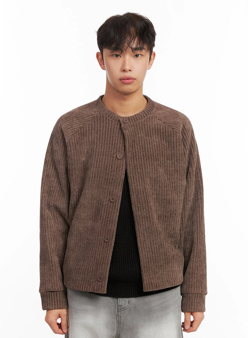Men's Buttoned Knit Cardigan ID431 - Image 9