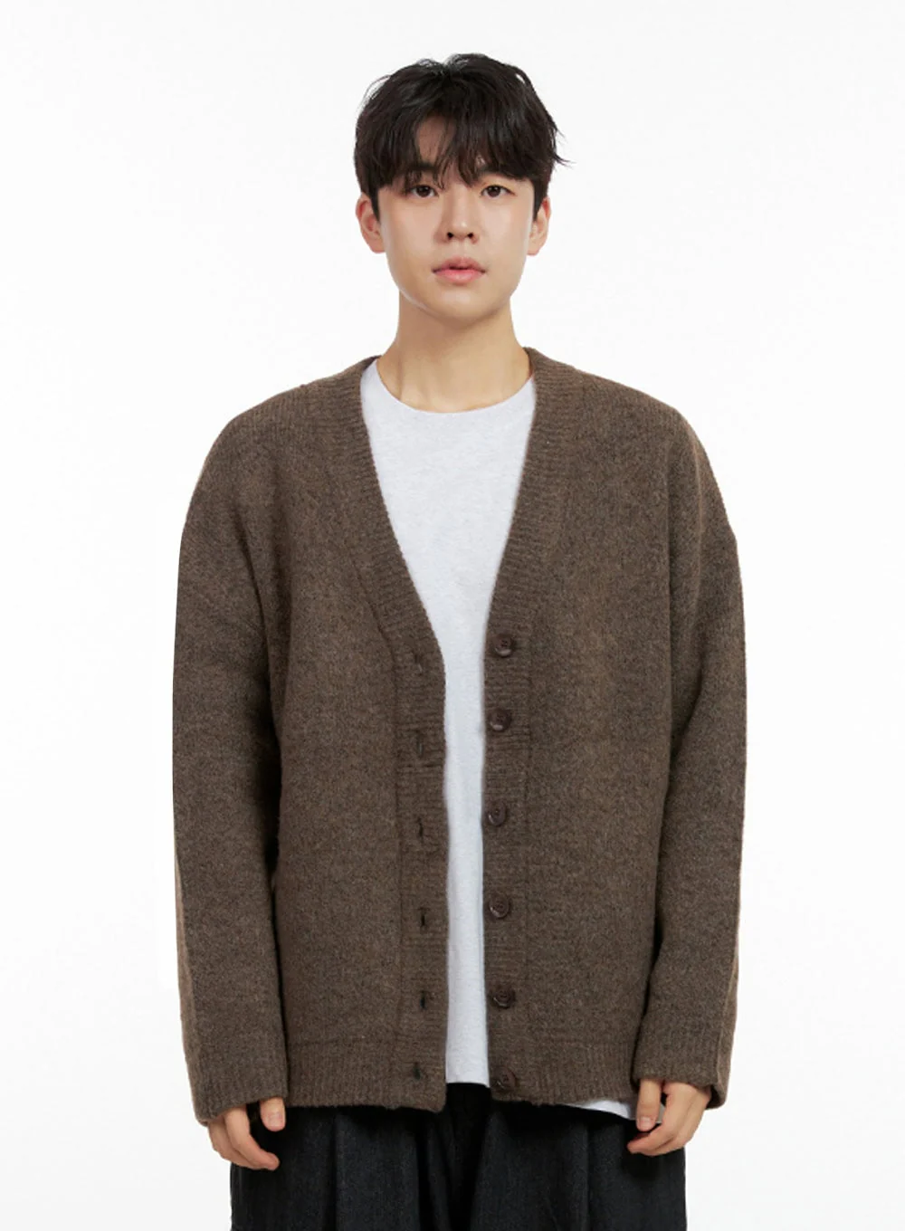 Men's Buttoned Oversize Cardigan IN422 - Image 9