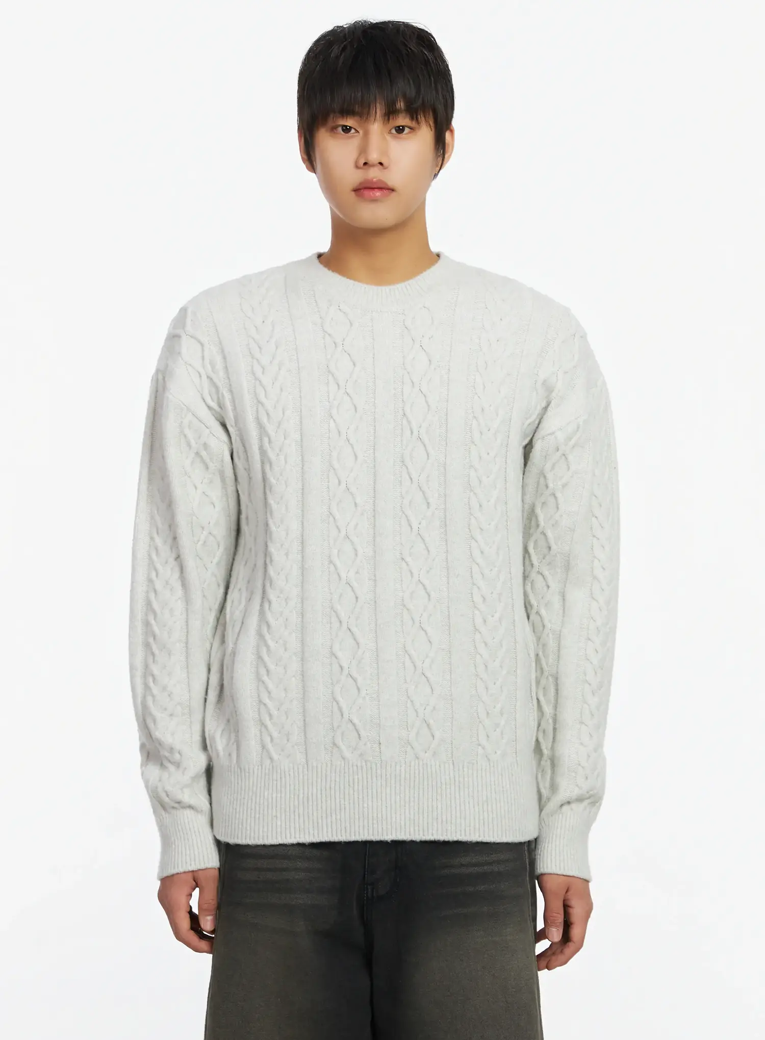 Men's Cable Knit Sweater IF503 - Image 7