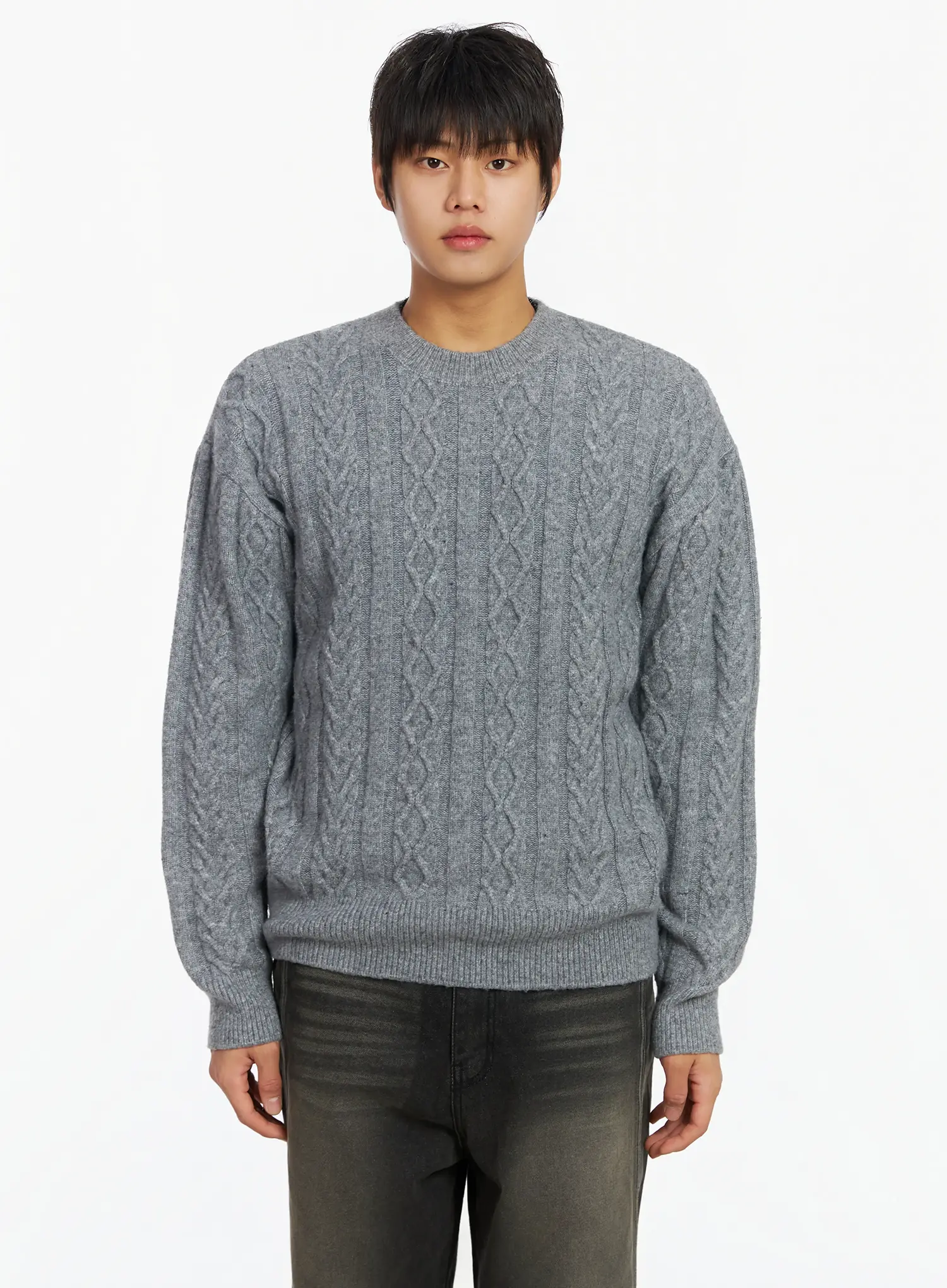 Men's Cable Knit Sweater IF503 - Image 9