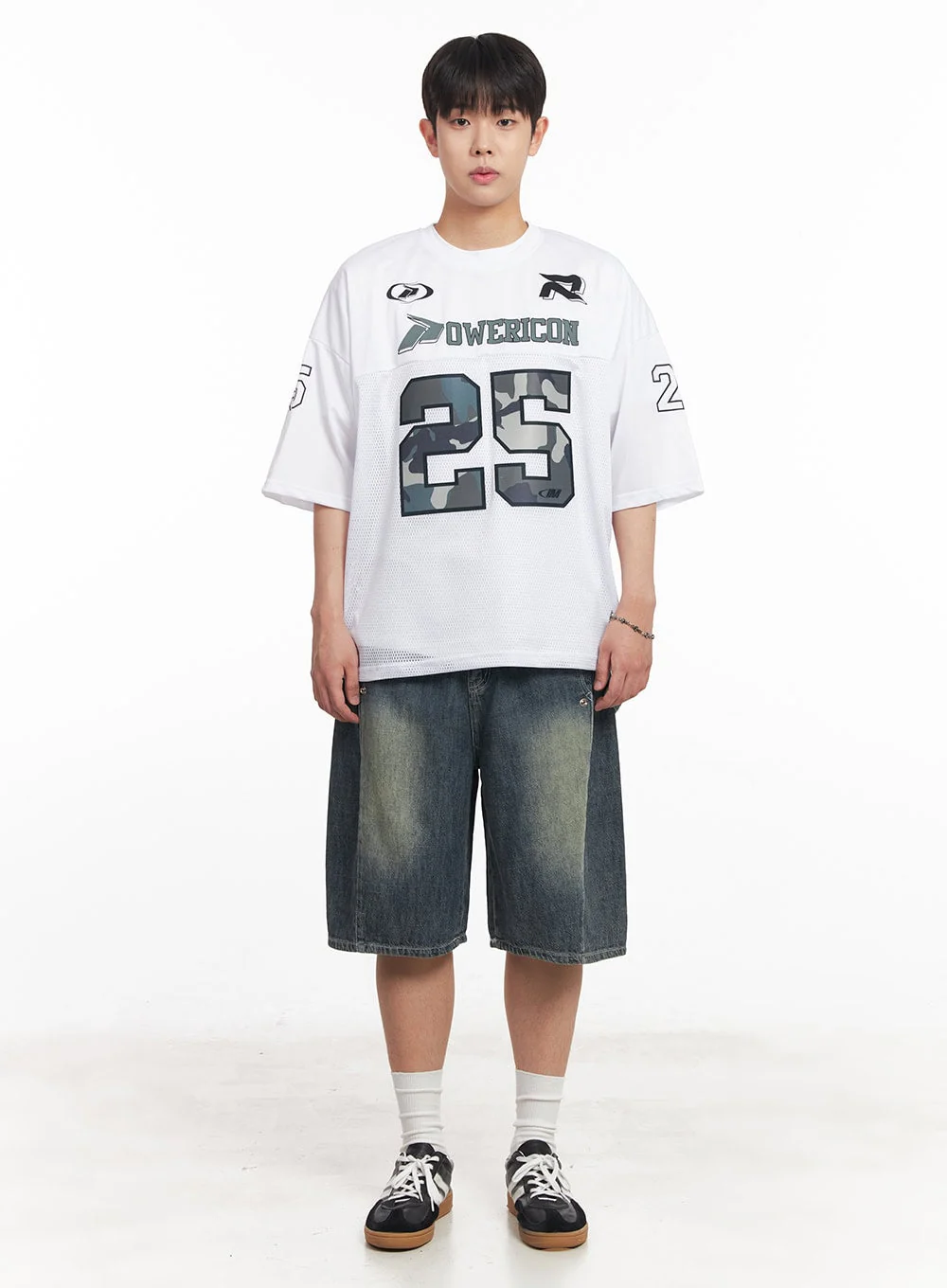 Men's Camo Mesh Jersey T-Shirt IA525 - Image 7
