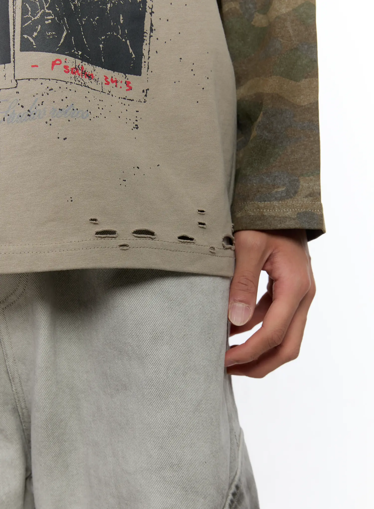 Men's Camouflage Layered Long Sleeve Tee IN512 - Image 10
