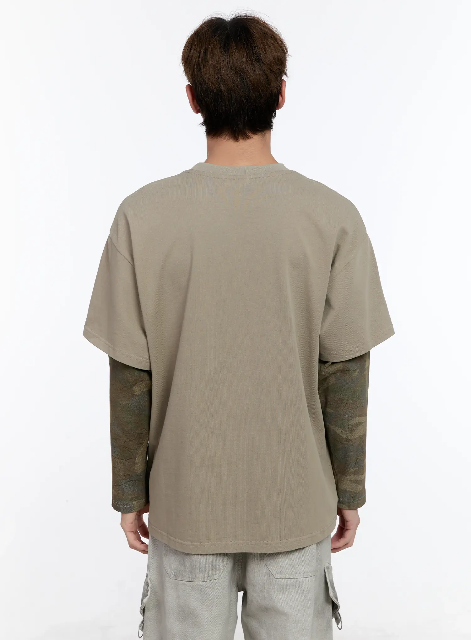 Men's Camouflage Layered Long Sleeve Tee IN512 - Image 5
