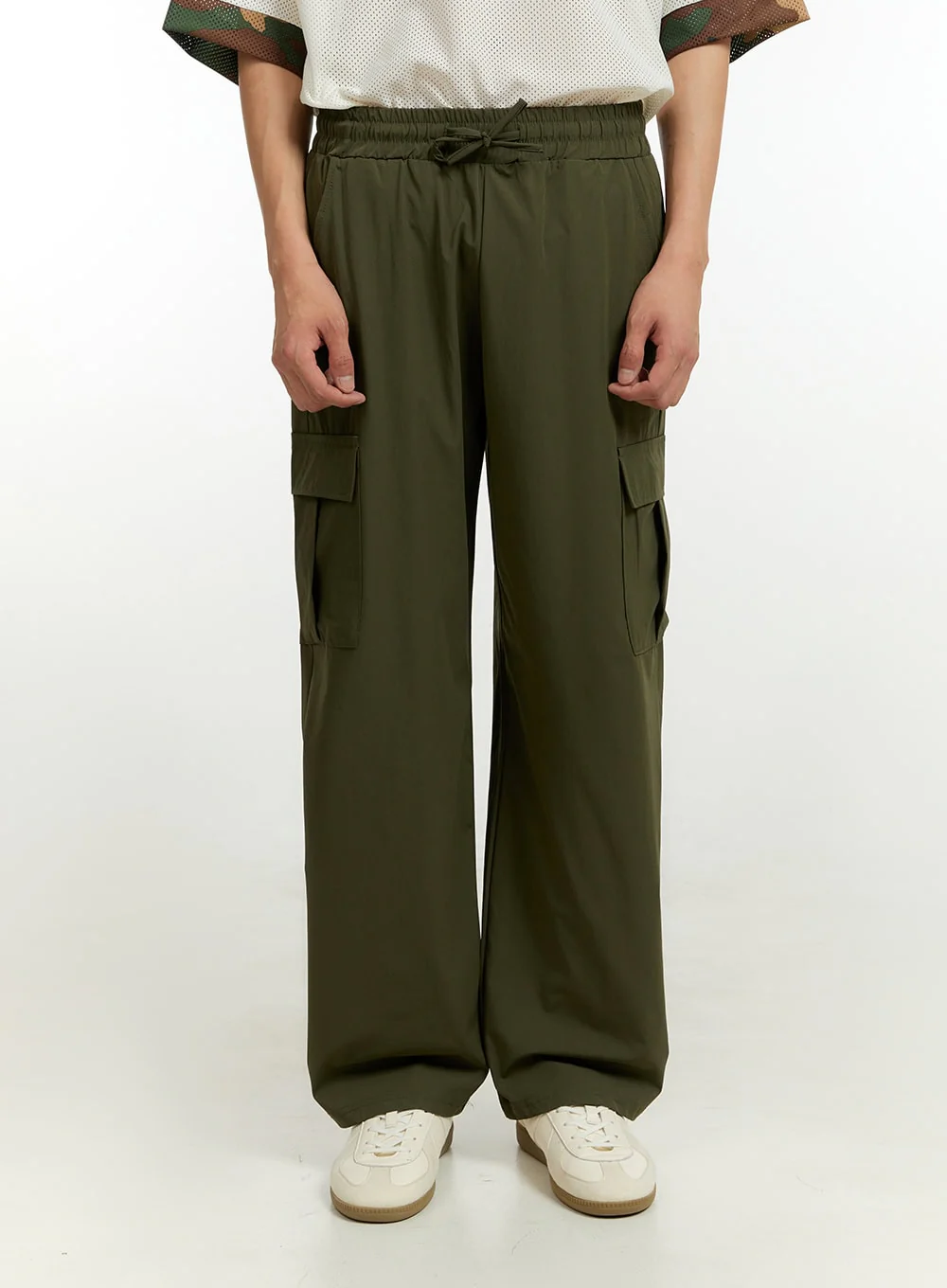 Men's Cargo Pants (Dark Green) IL412 - Image 2