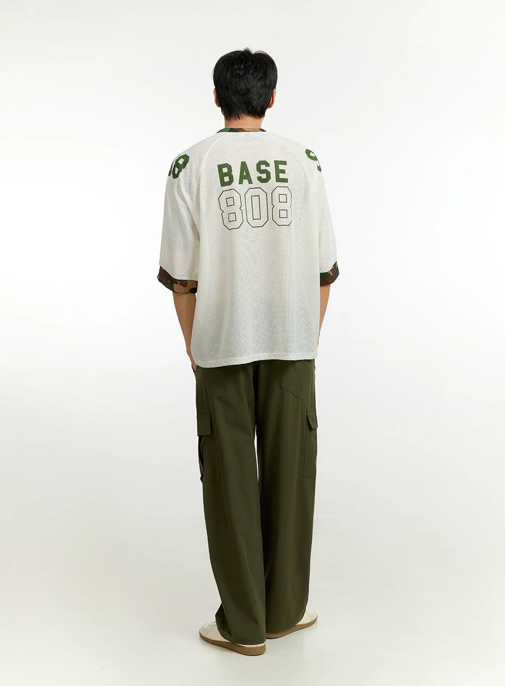 Men's Cargo Pants (Dark Green) IL412 - Image 9