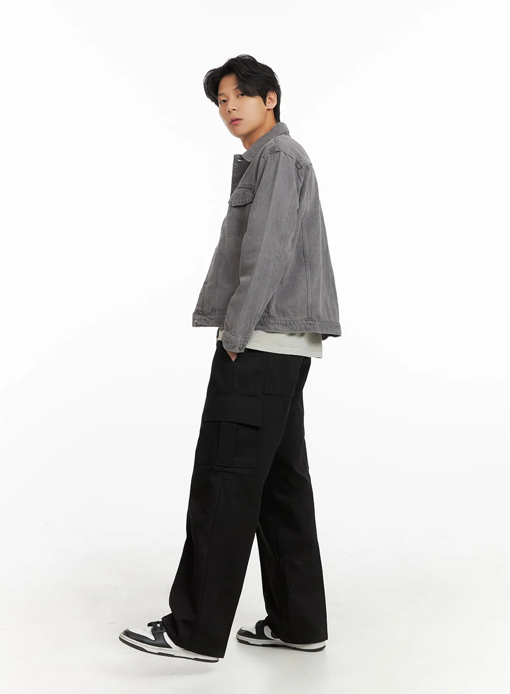 Men's Cargo Straight Leg Pants IA402 - Image 3
