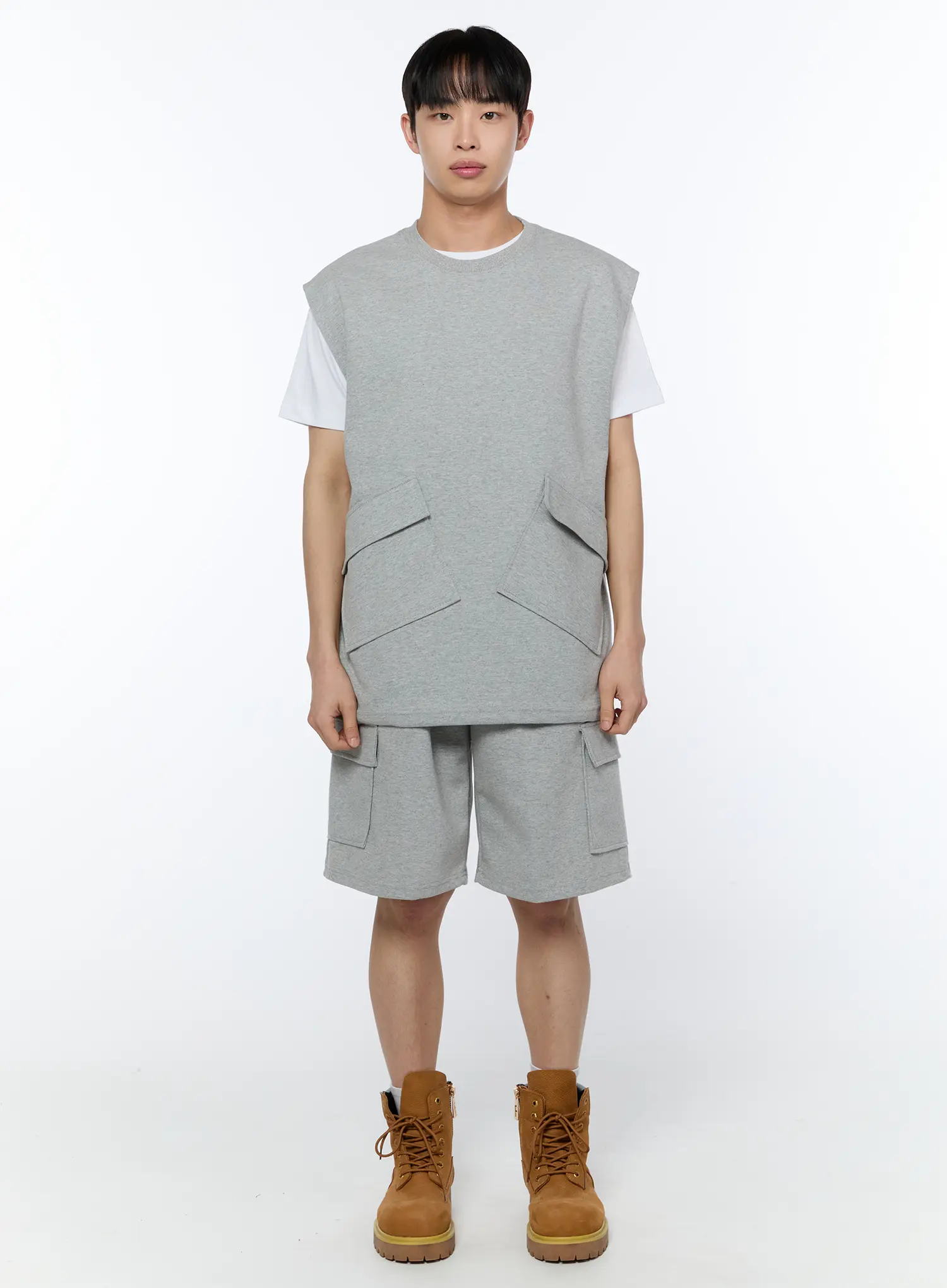 Men's Cargo Sweat Shorts IA517 - Image 3
