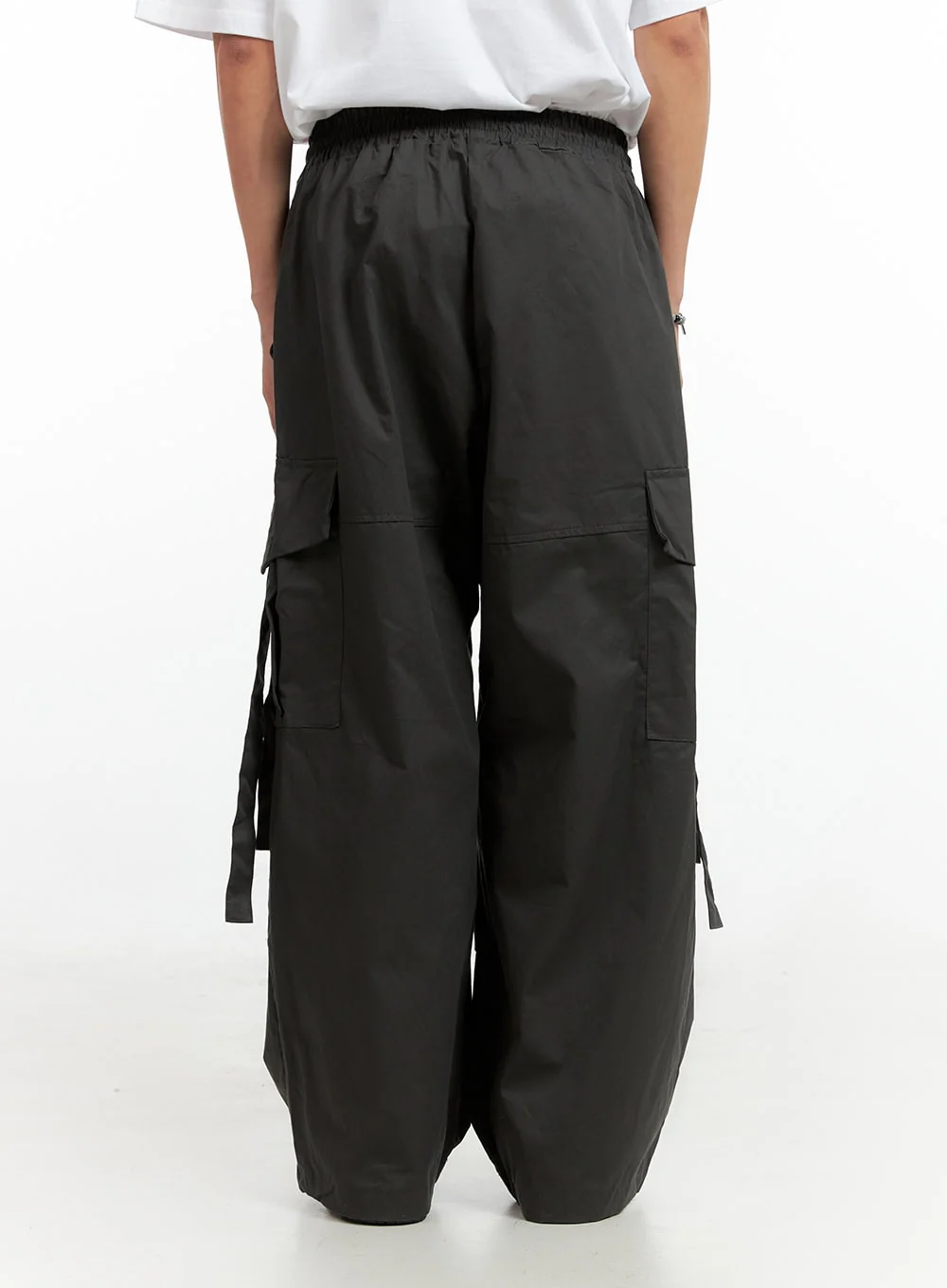 Men's Cargo Wide-Leg Pants (Dark Gray) IG402 - Image 5