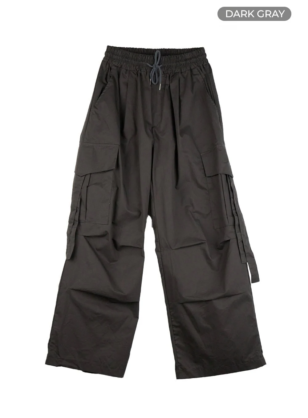 Men's Cargo Wide-Leg Pants (Dark Gray) IG402 - Image 8