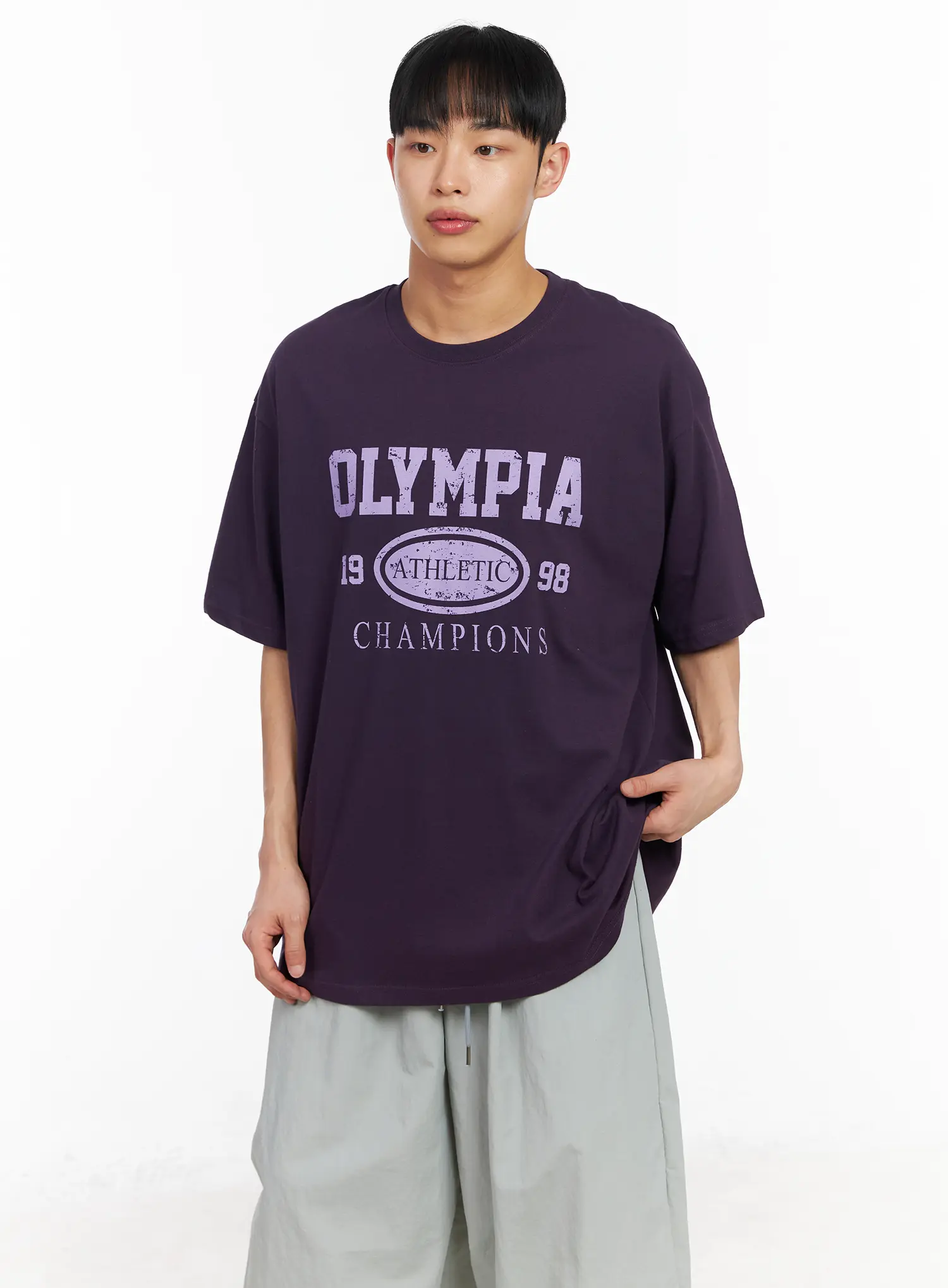 Men's Casual Athletic Graphic Tee IA502 - Image 6