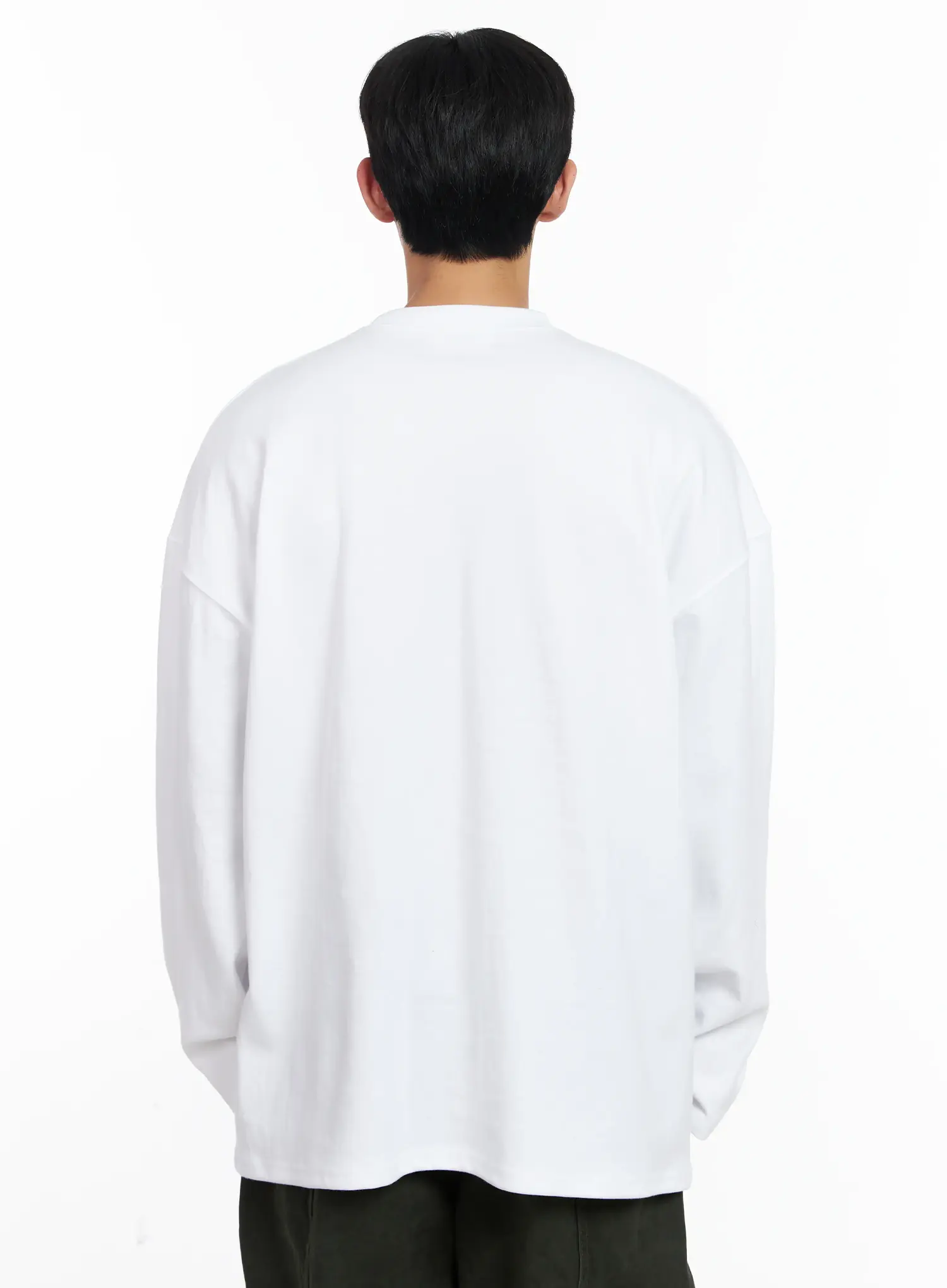 Men's Casual Embroidered Pocket Long Sleeve IJ521 - Image 5