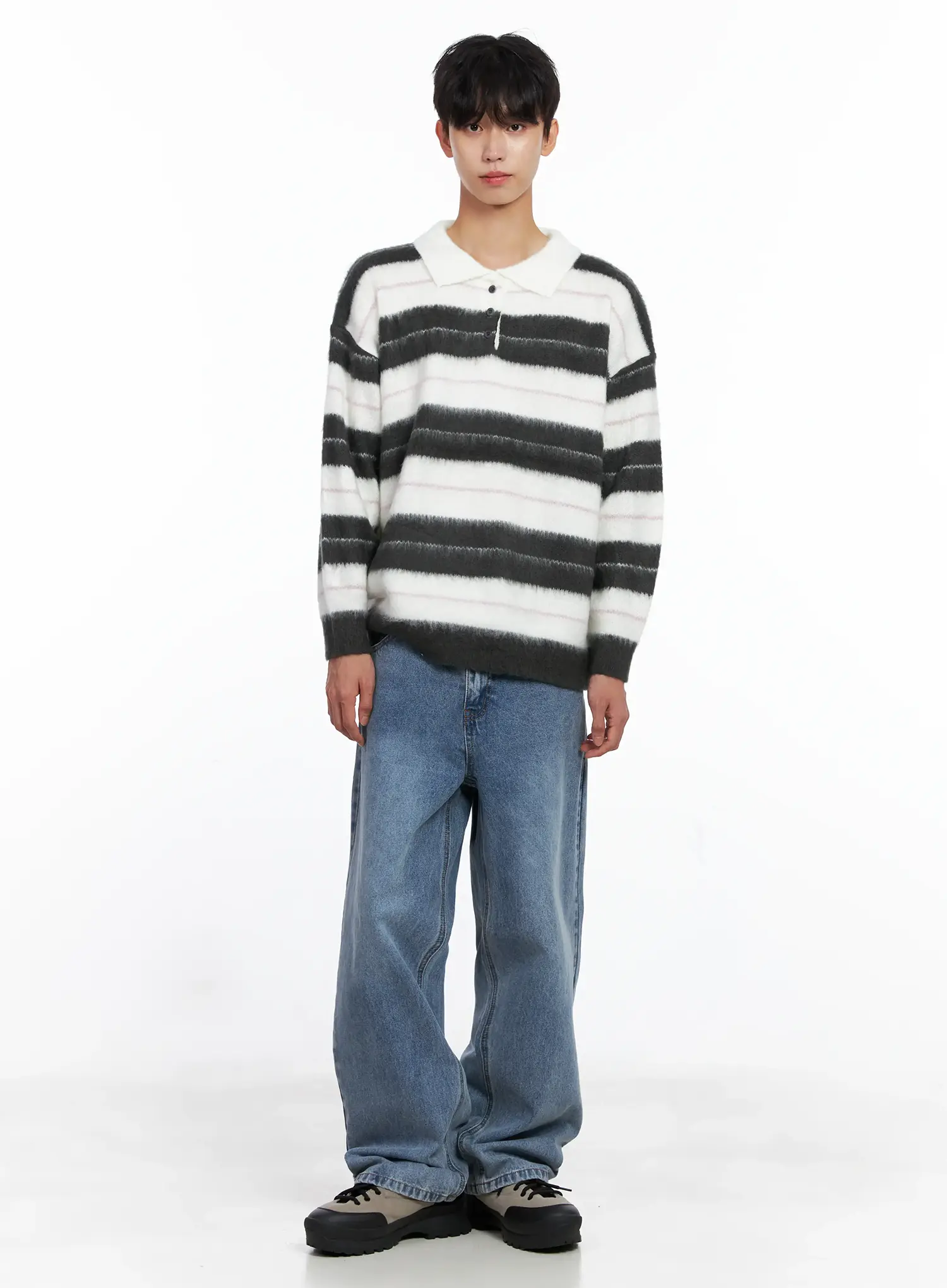 Men's Casual Relaxed Fit Jeans IS519 - Image 10