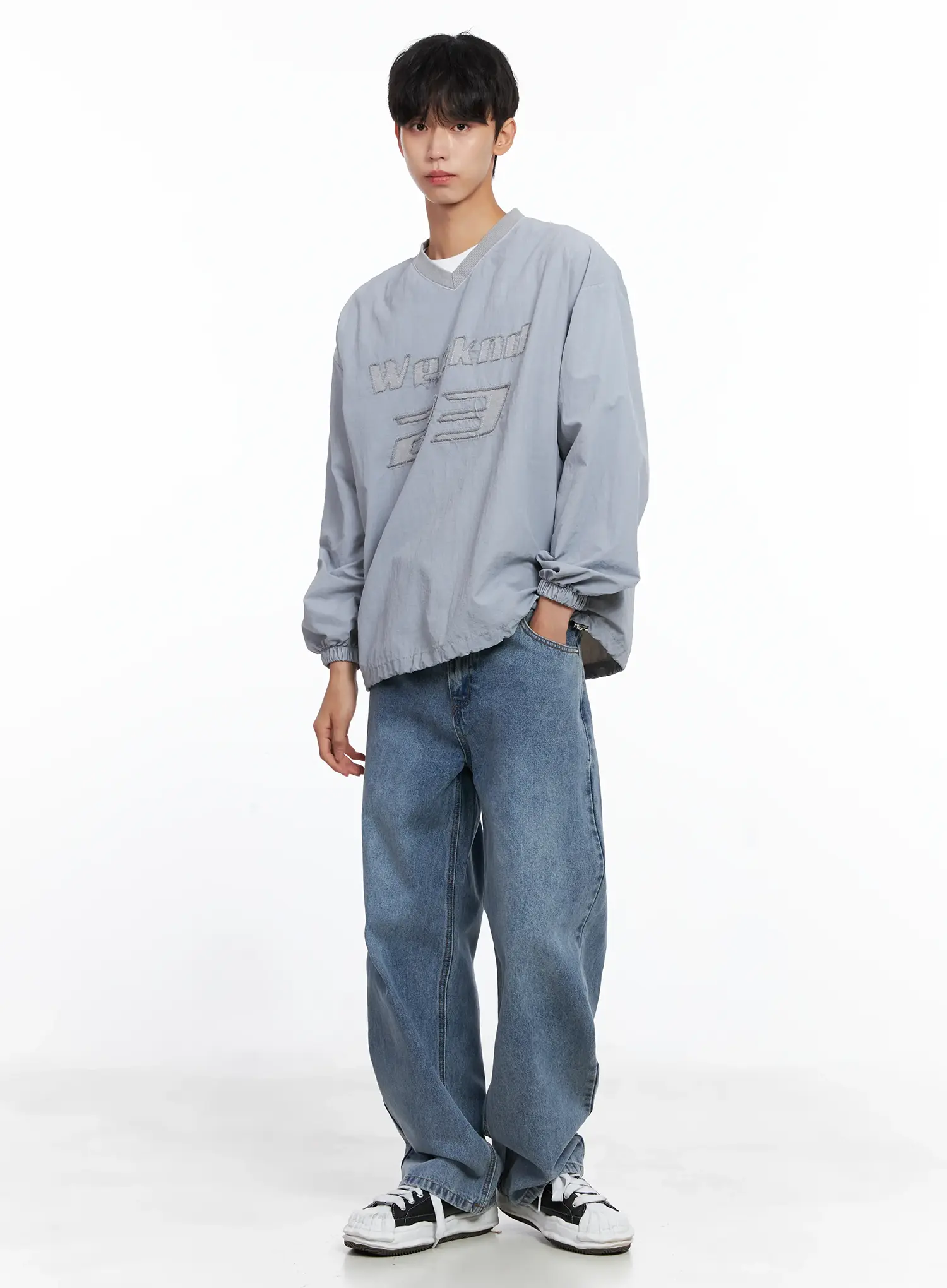 Men's Casual Relaxed Fit Jeans IS519 - Image 14