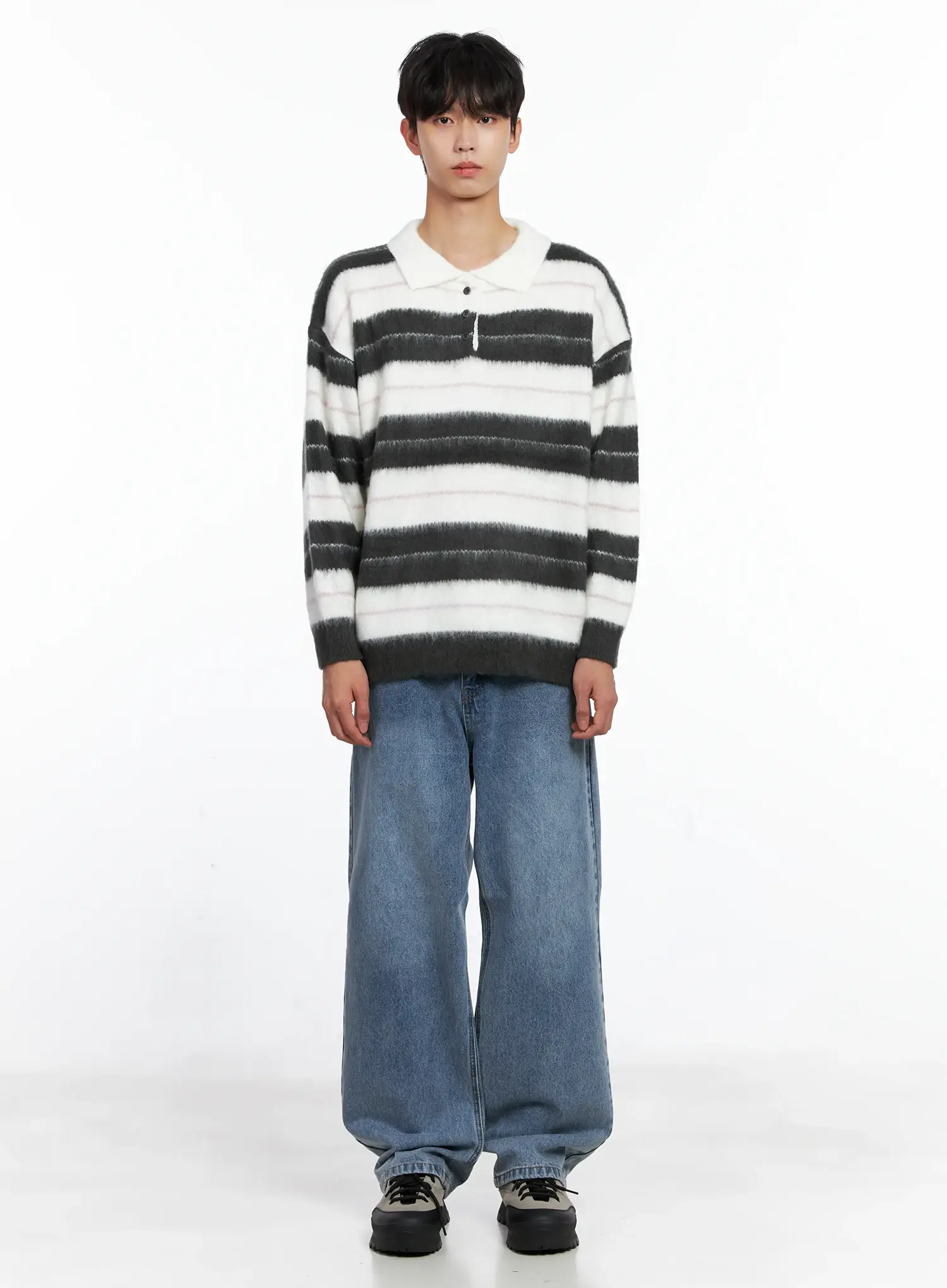 Men's Casual Relaxed Fit Jeans IS519 - Image 3