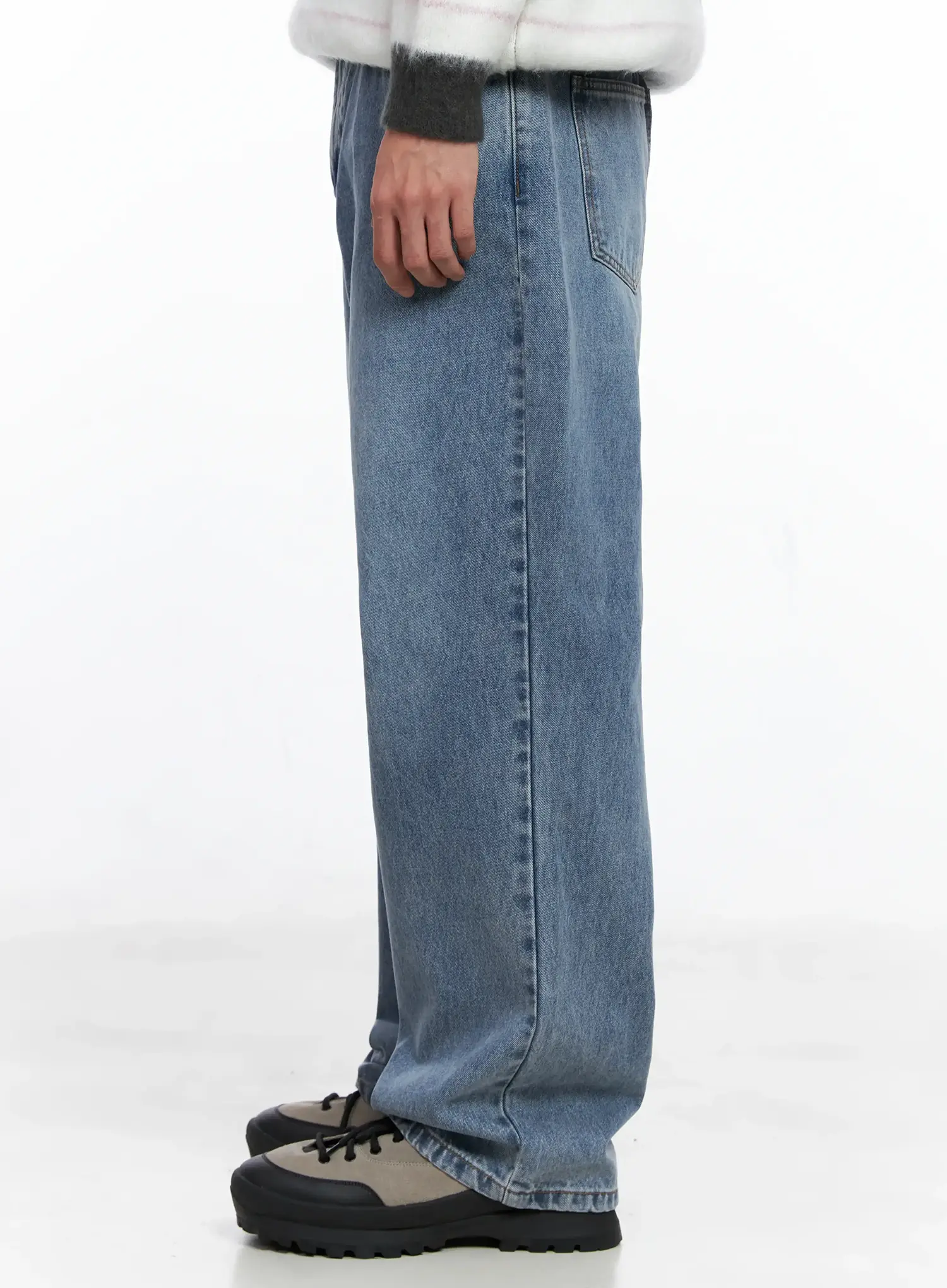 Men's Casual Relaxed Fit Jeans IS519 - Image 5