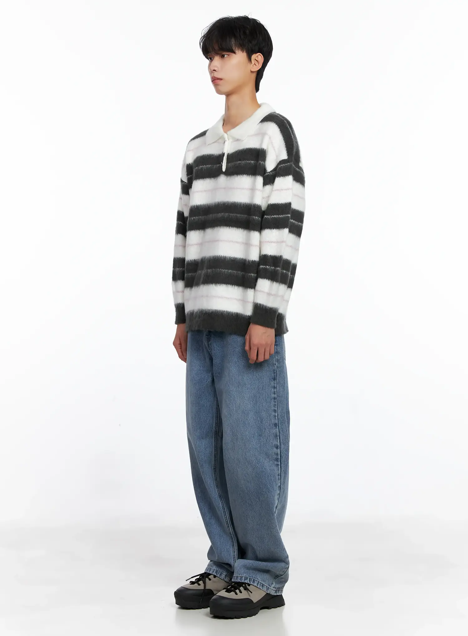 Men's Casual Relaxed Fit Jeans IS519 - Image 6