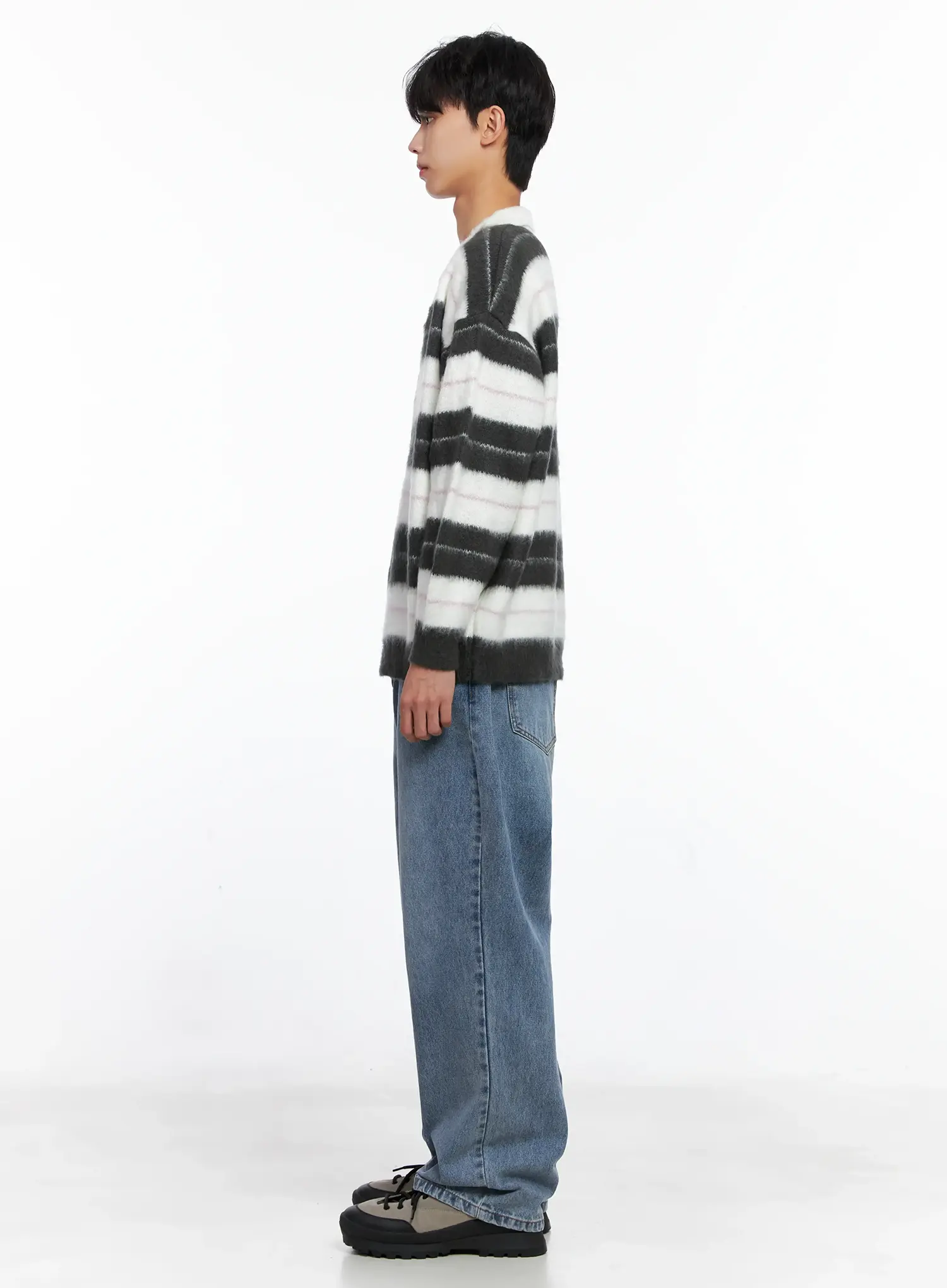 Men's Casual Relaxed Fit Jeans IS519 - Image 7