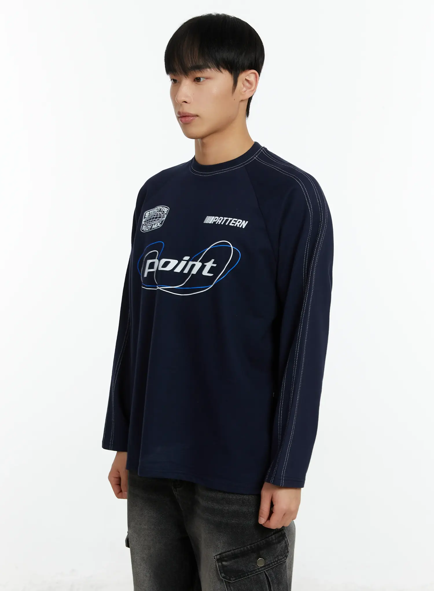 Men's Casual Streetwear Long Sleeve Tee IF510 - Image 4