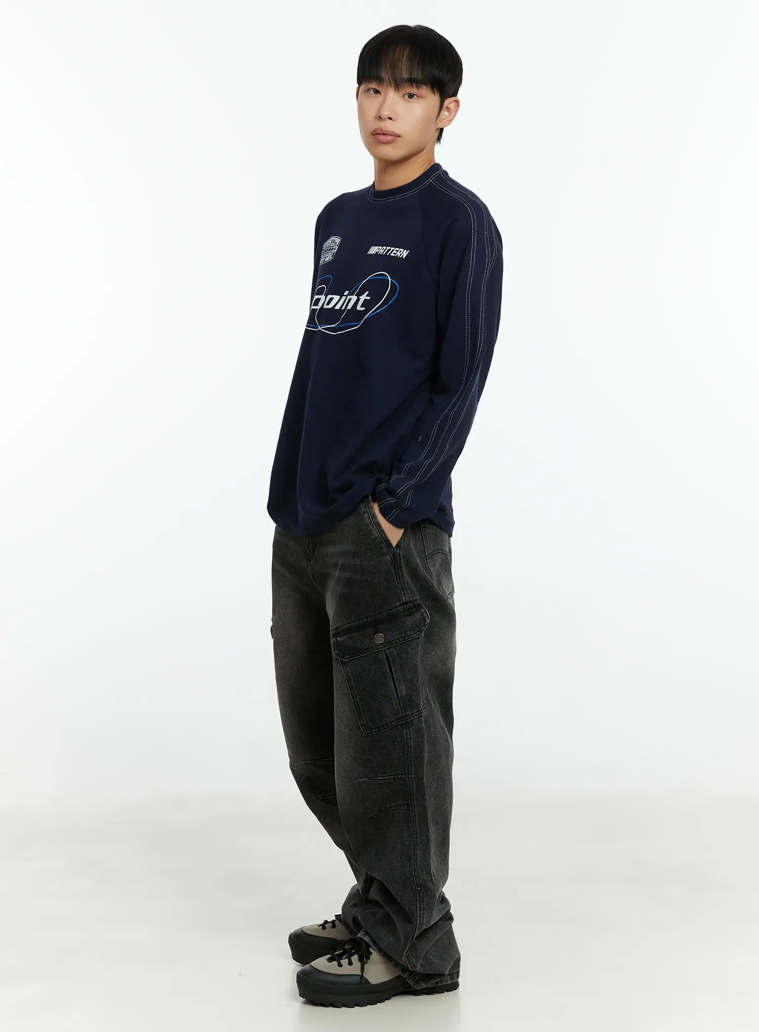 Men's Casual Streetwear Long Sleeve Tee IF510 - Image 7