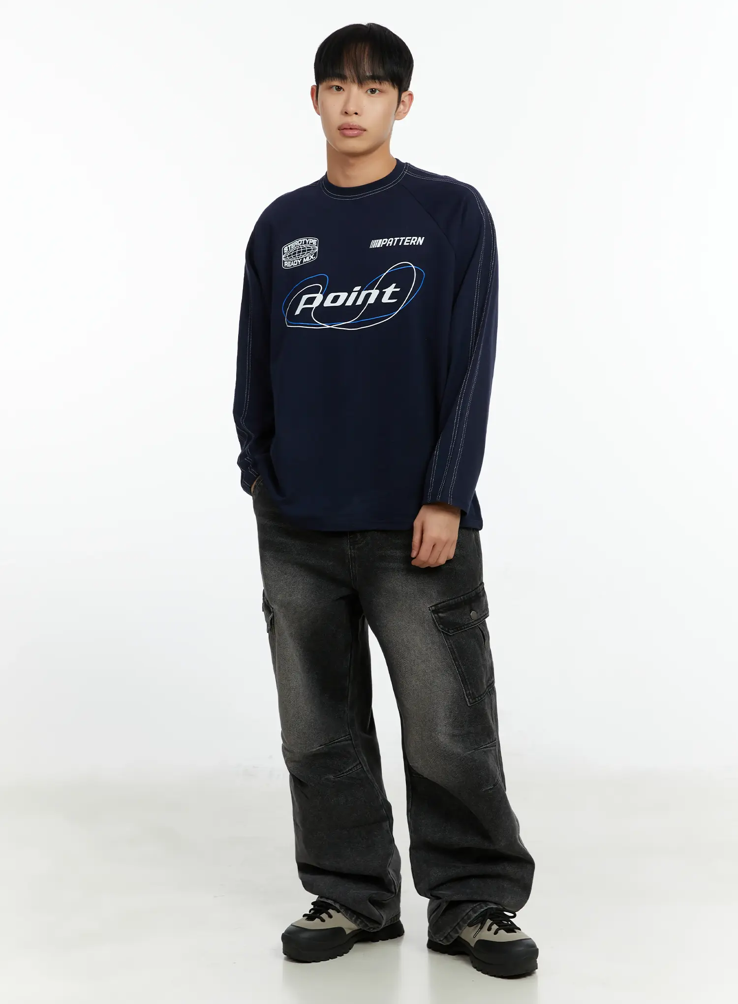 Men's Casual Streetwear Long Sleeve Tee IF510 - Image 8
