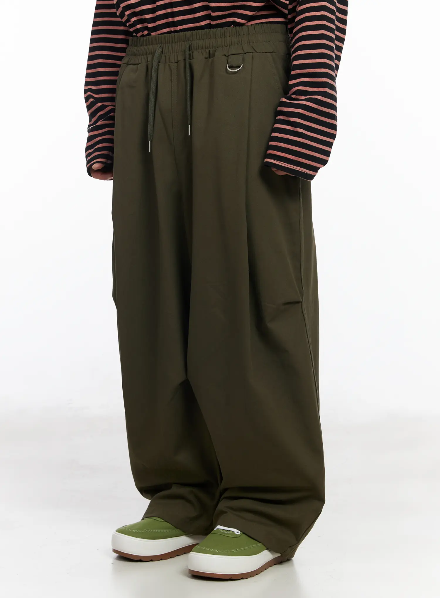 Men's Casual Wide-Leg Cotton Trousers IA501