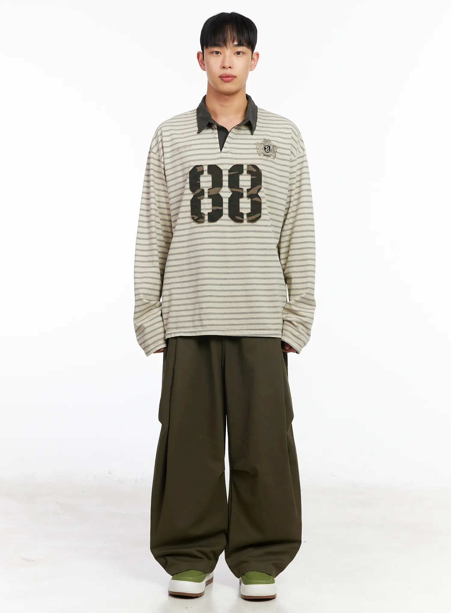 Men's Casual Wide-Leg Cotton Trousers IA501 - Image 5