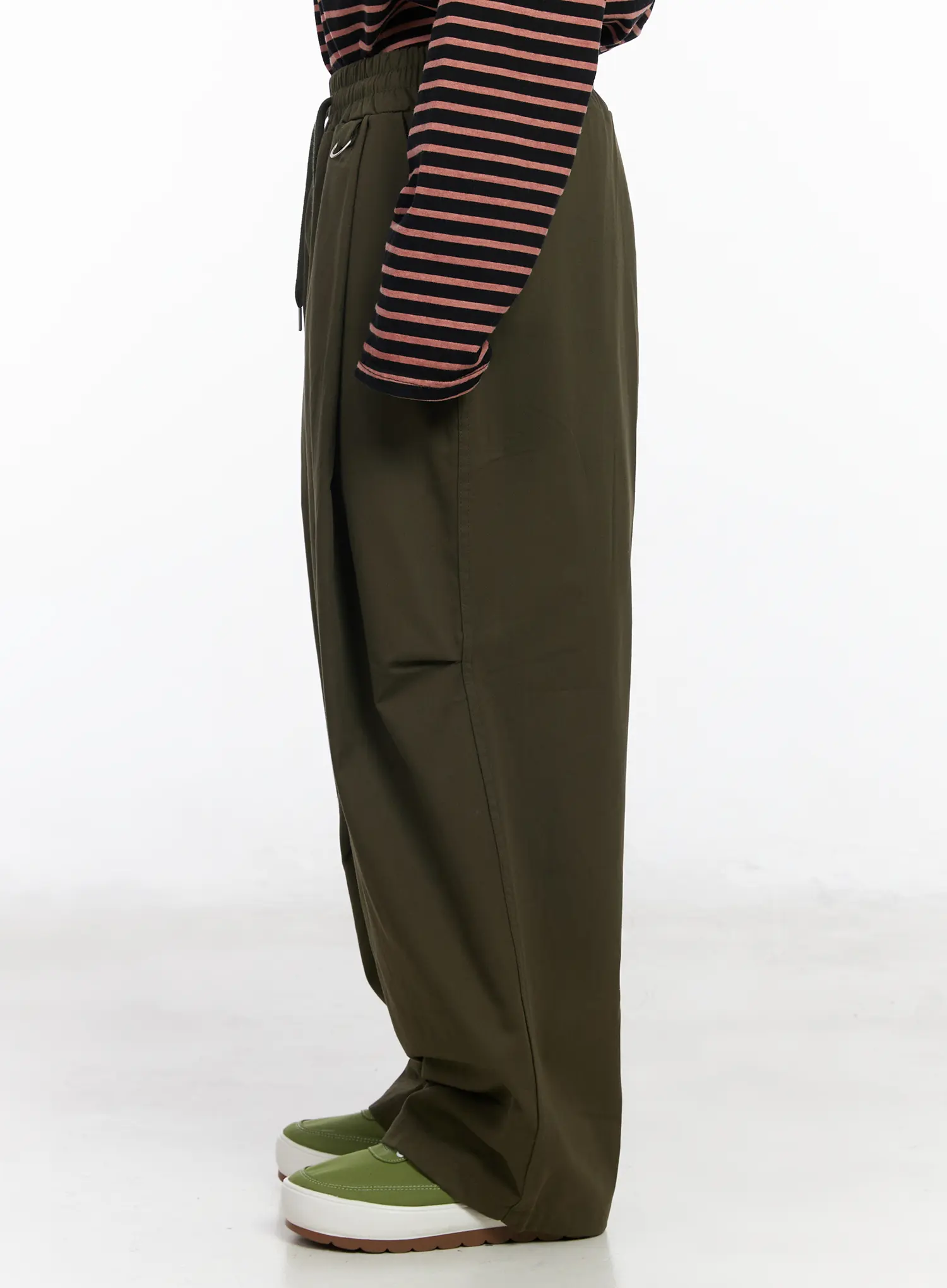 Men's Casual Wide-Leg Cotton Trousers IA501 - Image 7
