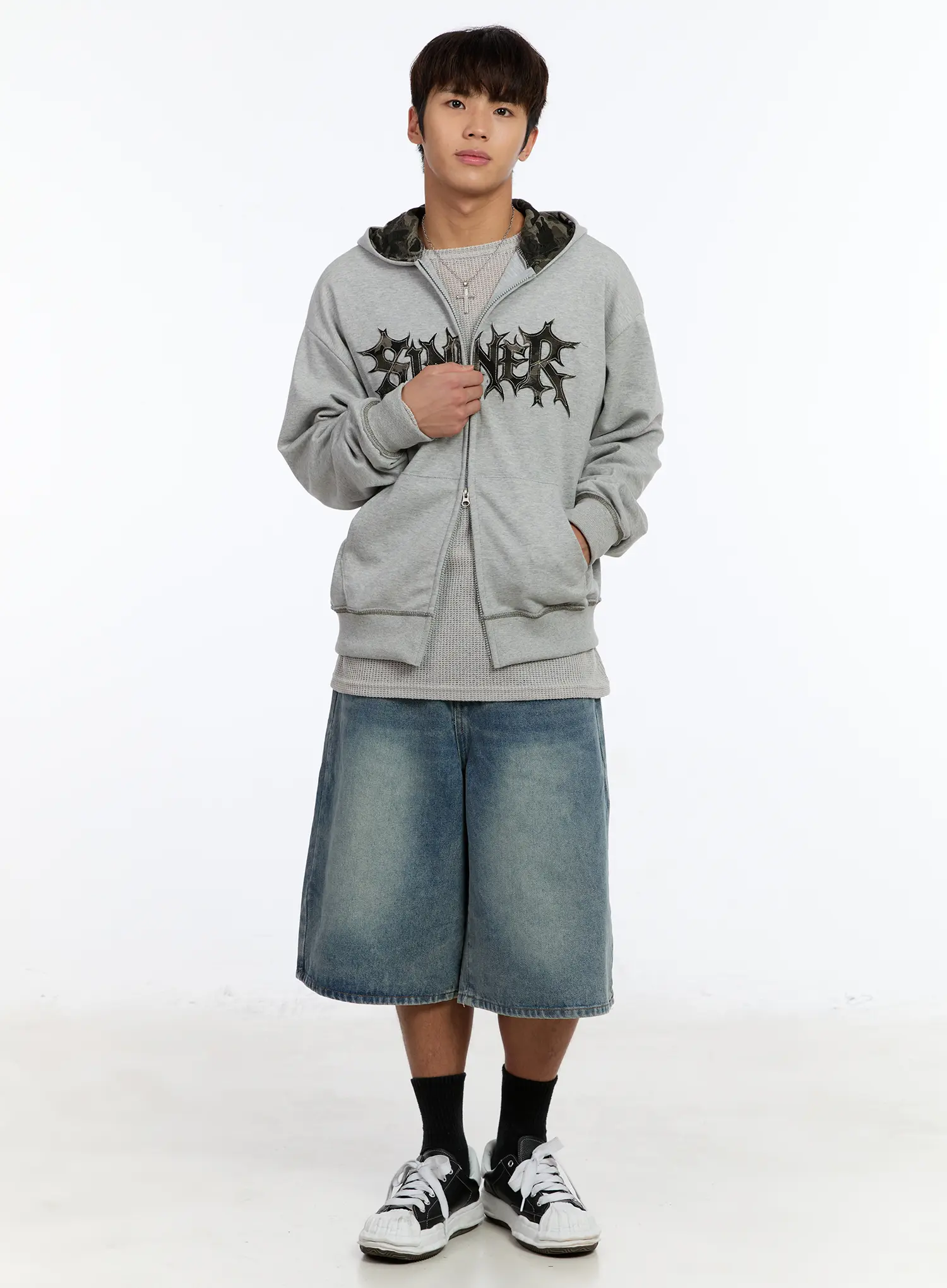 Men's Casual Wide Leg Jorts IM530 - Image 10