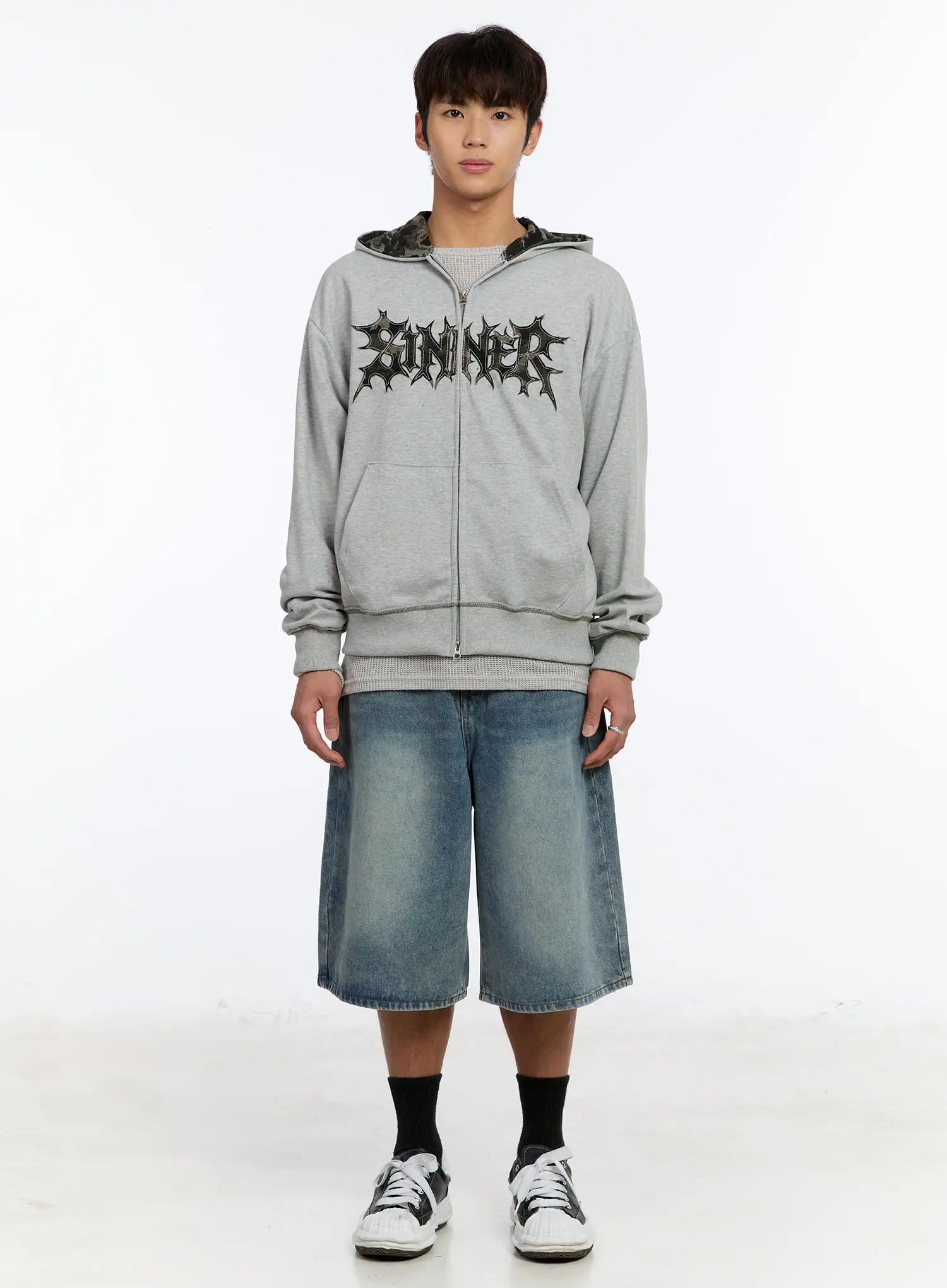 Men's Casual Wide Leg Jorts IM530 - Image 3