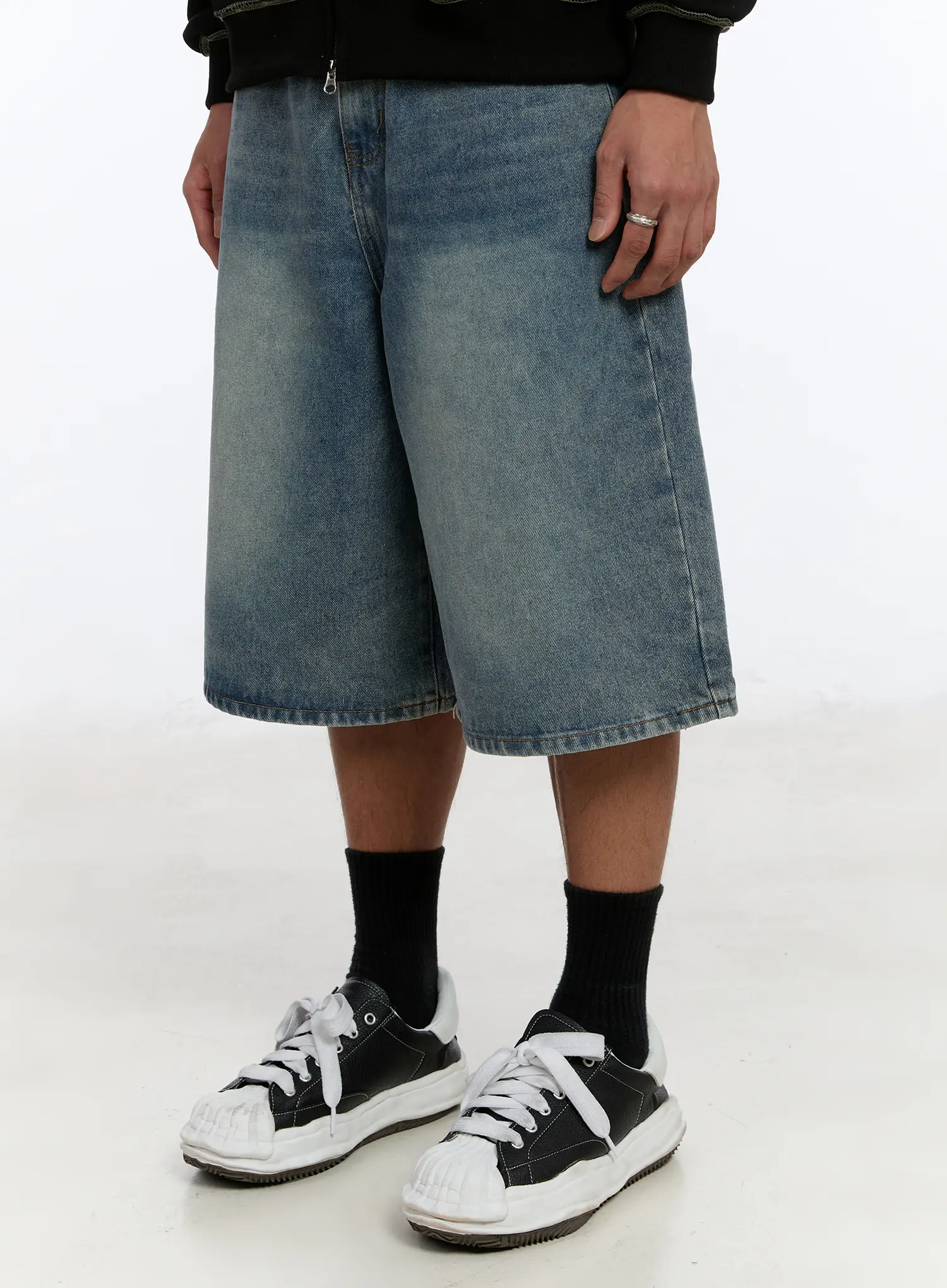 Men's Casual Wide Leg Jorts IM530 - Image 4