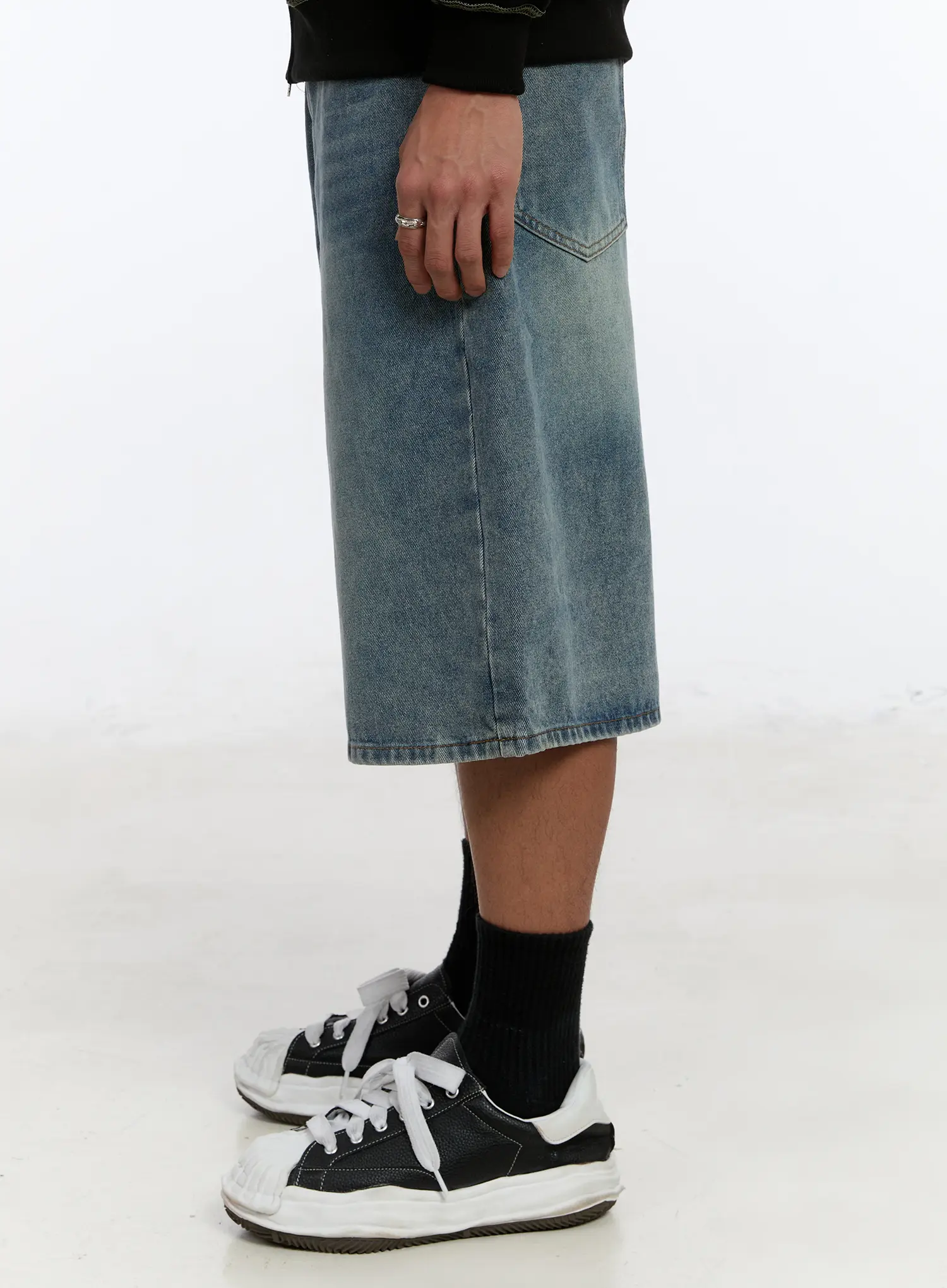 Men's Casual Wide Leg Jorts IM530 - Image 5
