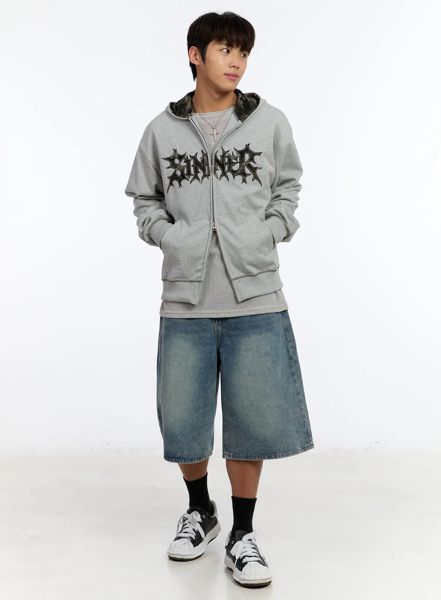 Men's Casual Wide Leg Jorts IM530 - Image 9