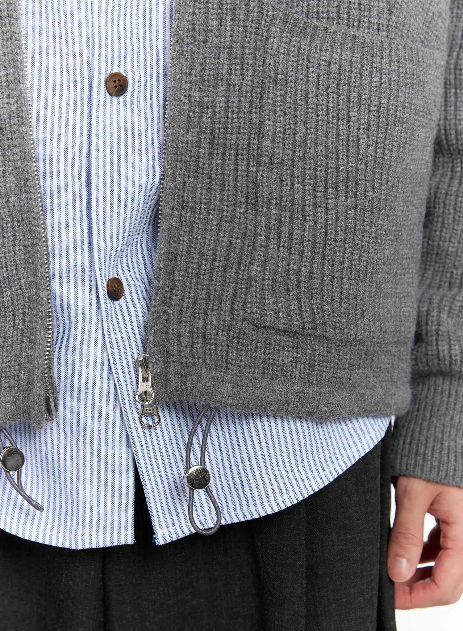Men's Casual Zip-Up Knit Cardigan IJ521 - Image 13
