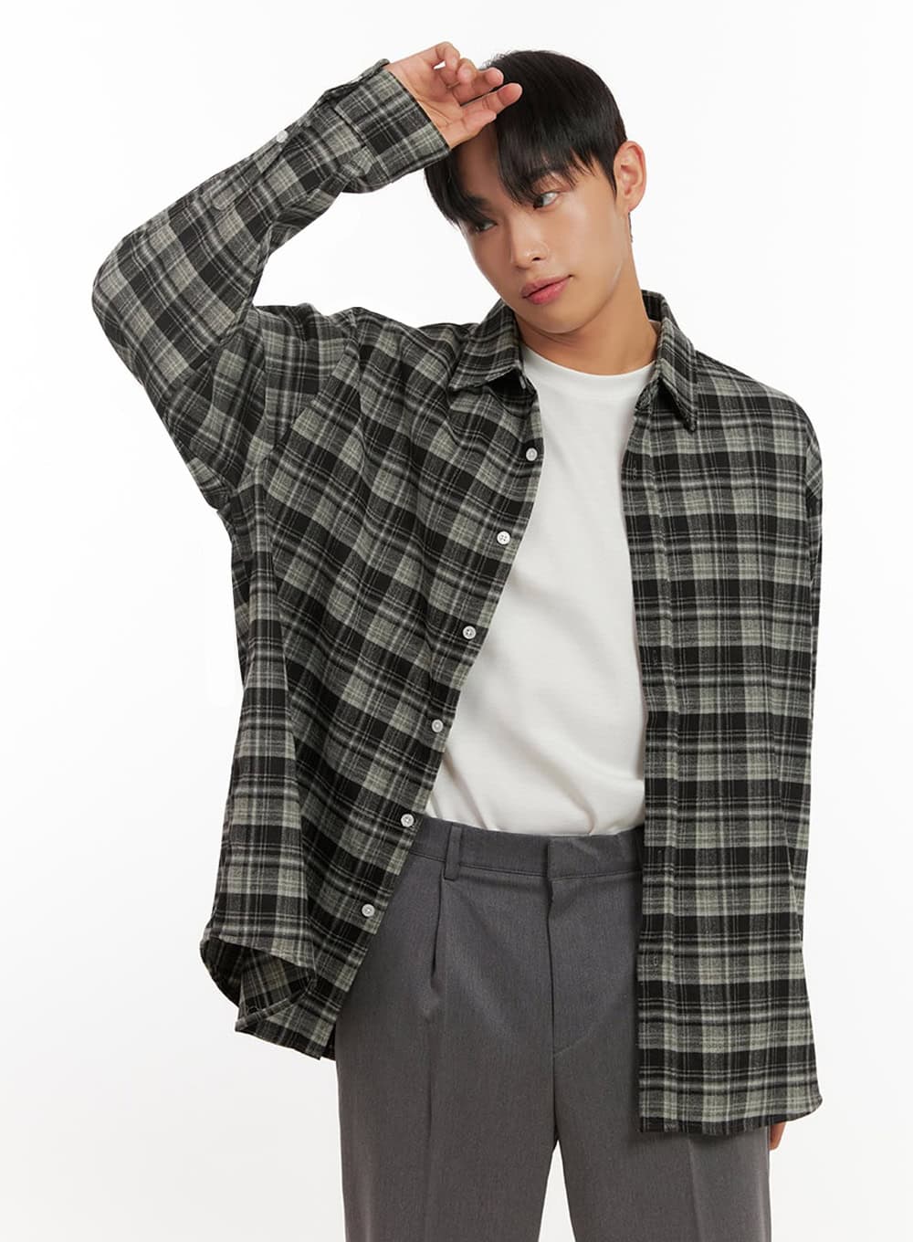 Men's Checkered Flannel ID406 - Image 3